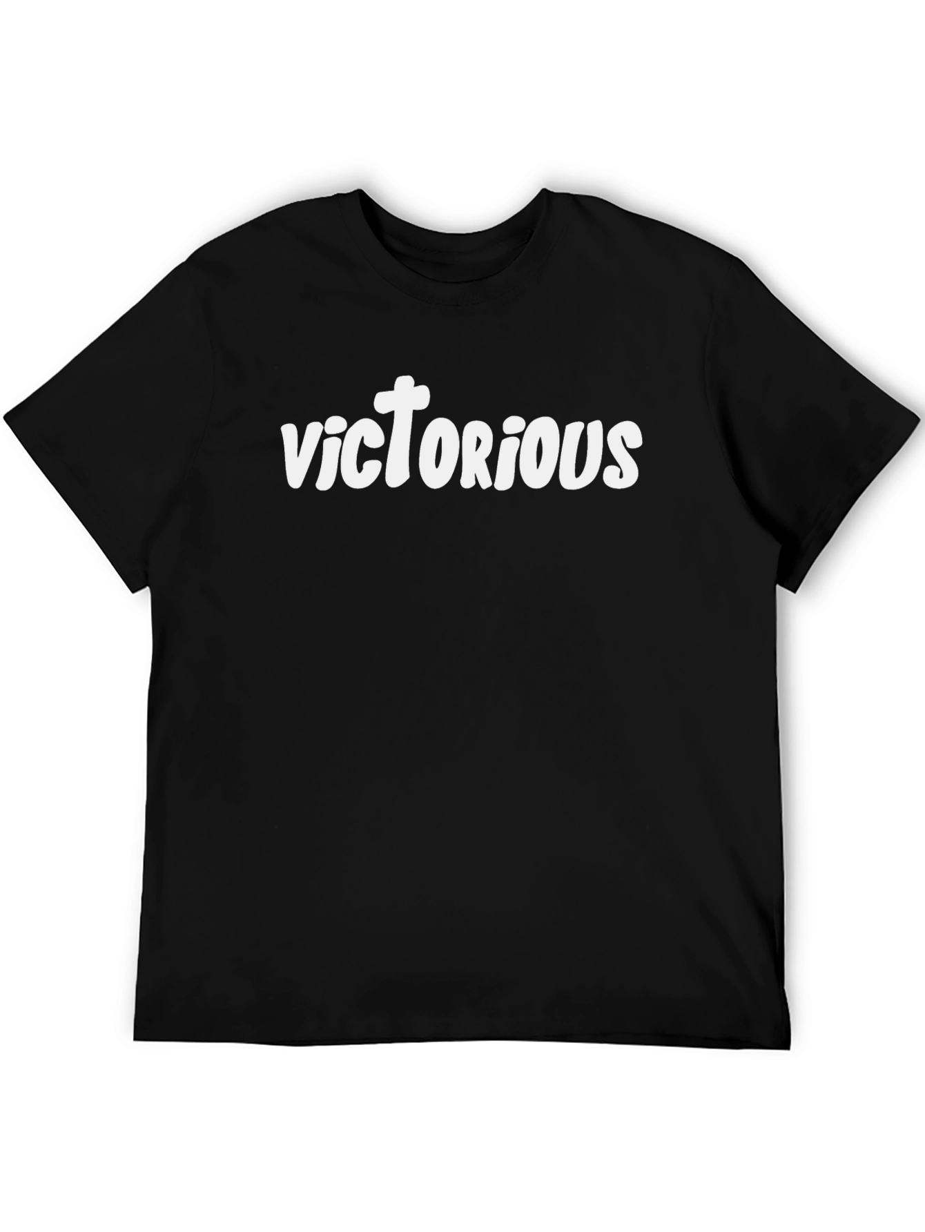 Victorious Black Graphic T-Shirt