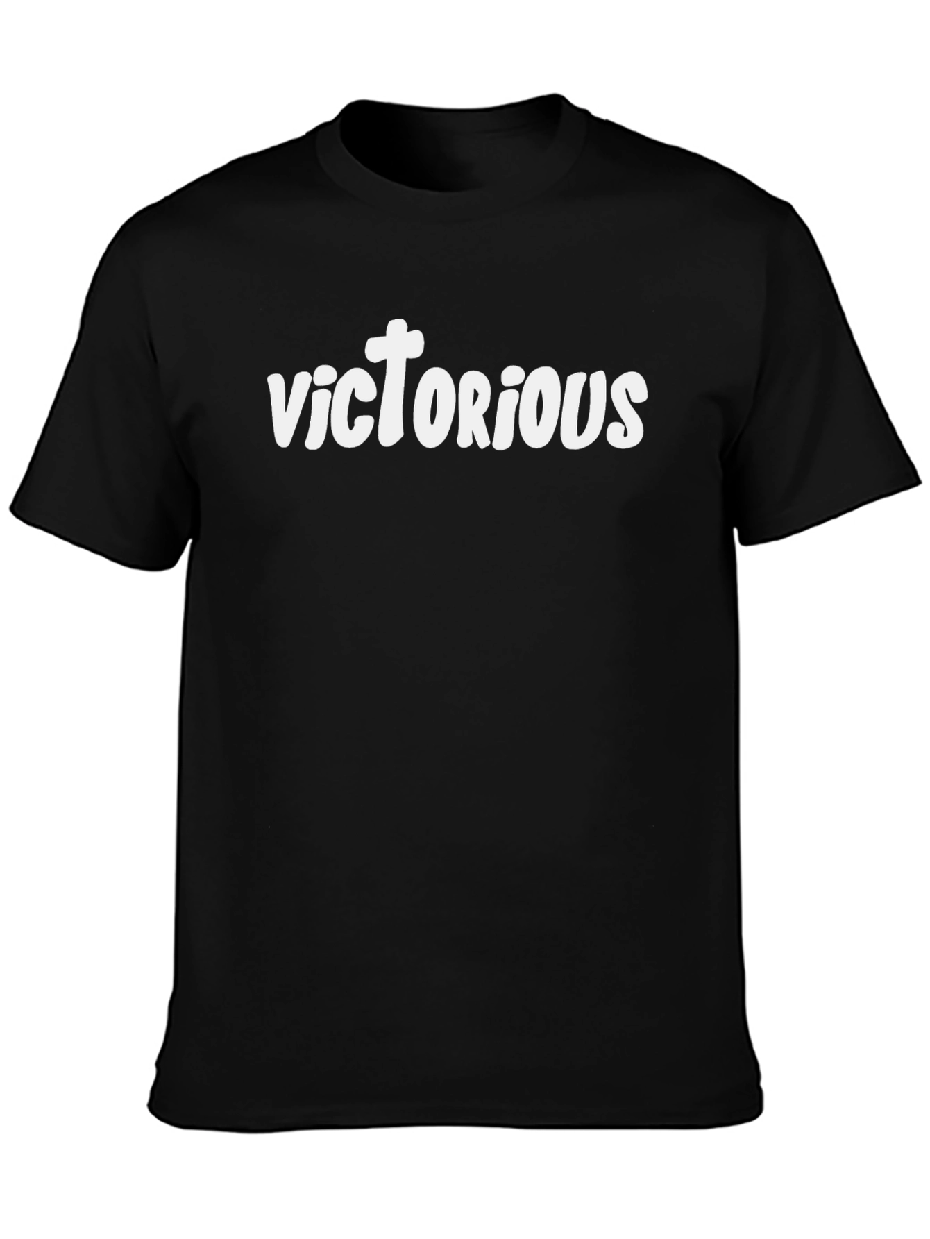 Victorious Black Graphic T-Shirt