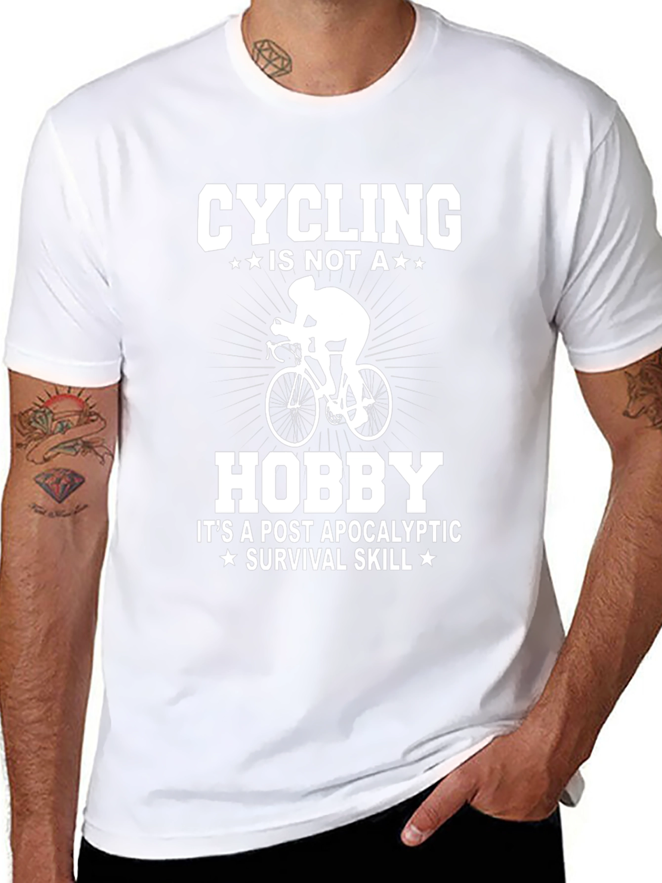 Cycling Post-Apocalyptic Survival Skill T-Shirt