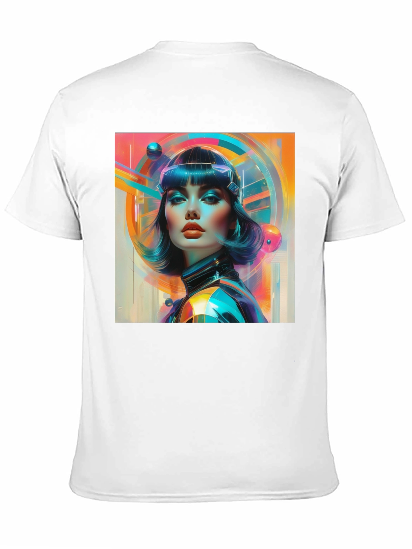 Retro Sci-Fi Woman Graphic T-Shirt