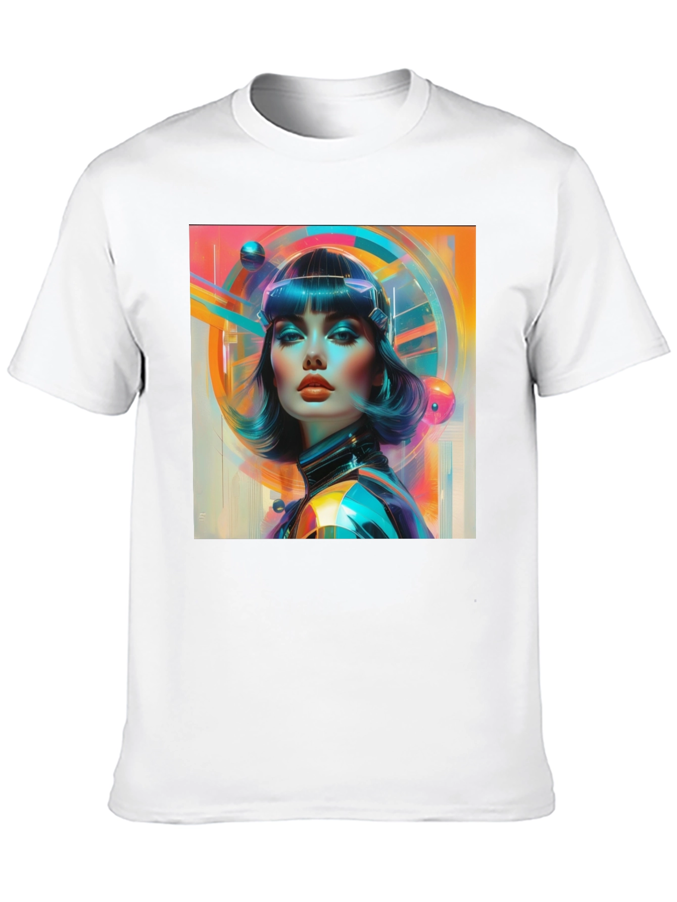 Retro Sci-Fi Woman Graphic T-Shirt