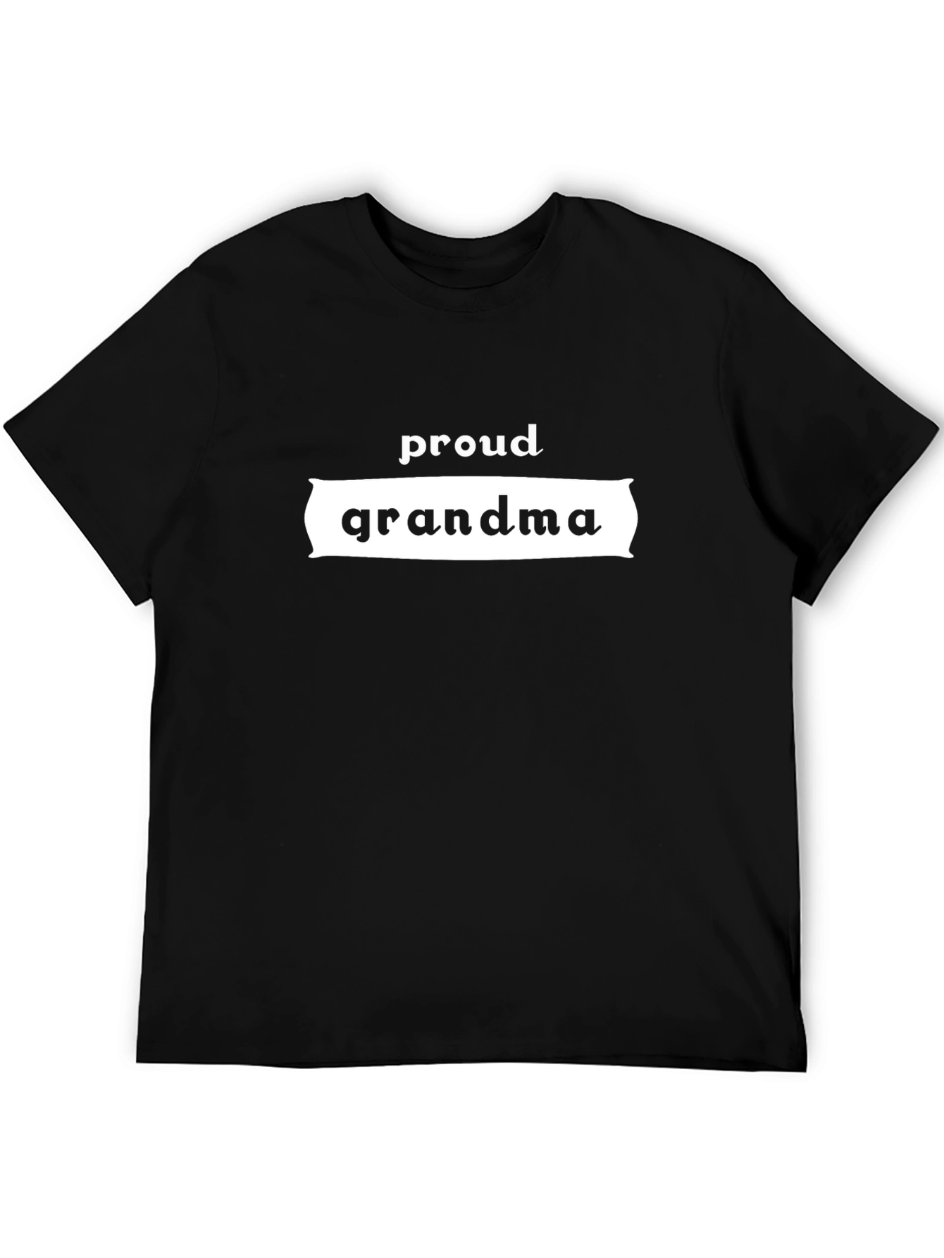 Proud Grandma T-Shirt - Black Graphic Tee
