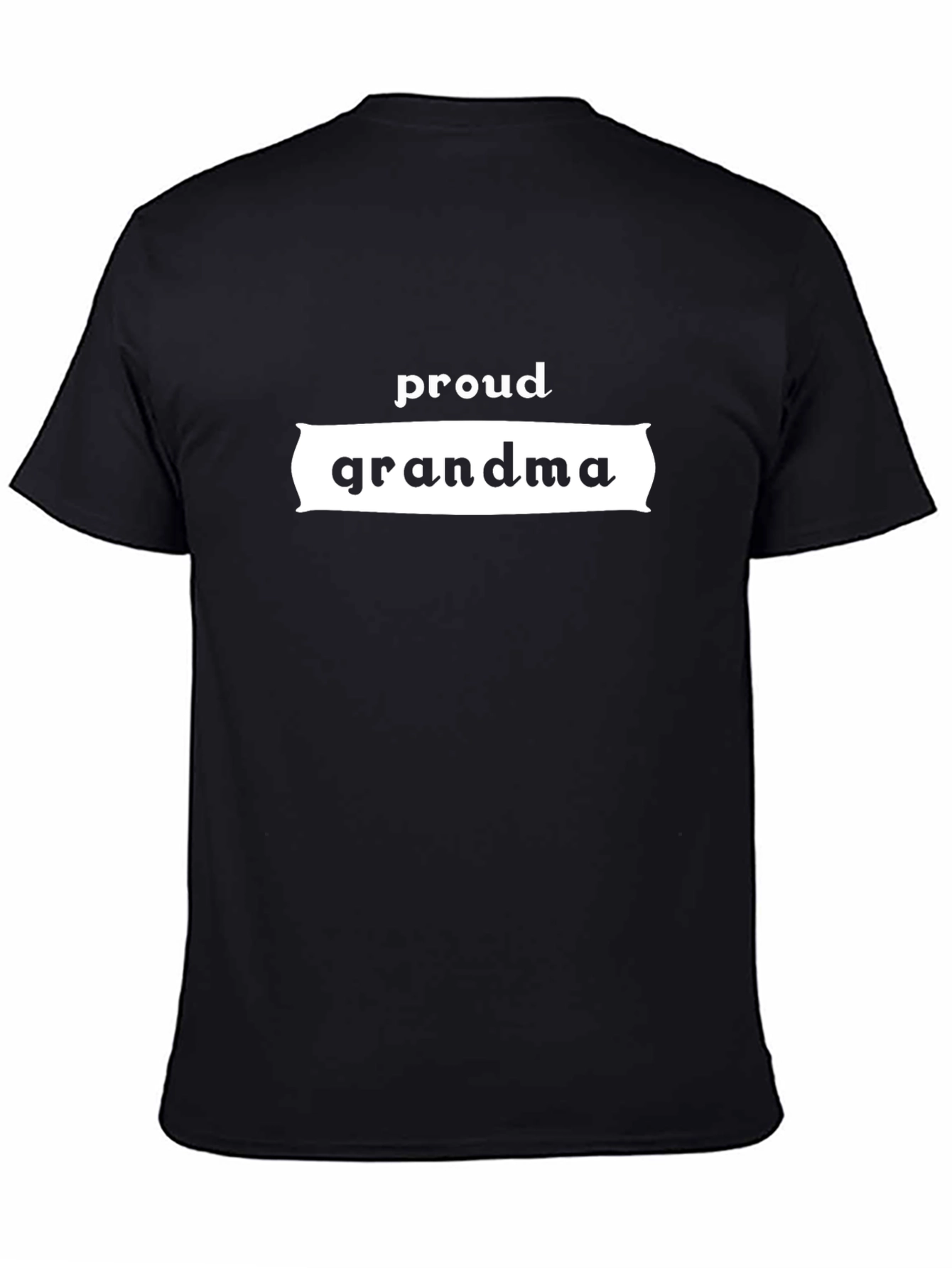 Proud Grandma T-Shirt - Black Graphic Tee