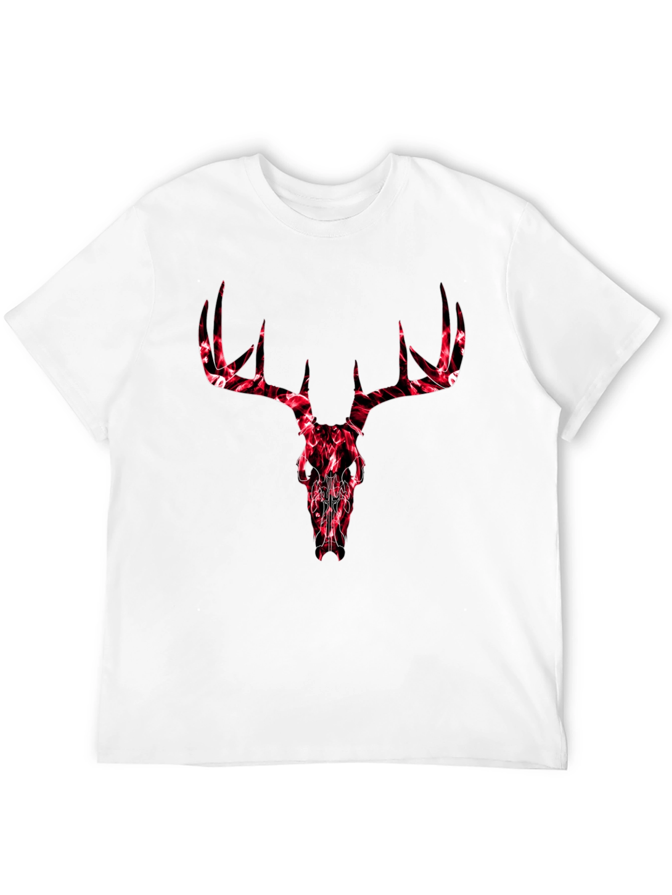Deer Skull Graphic Tee - Mens Black T-Shirt
