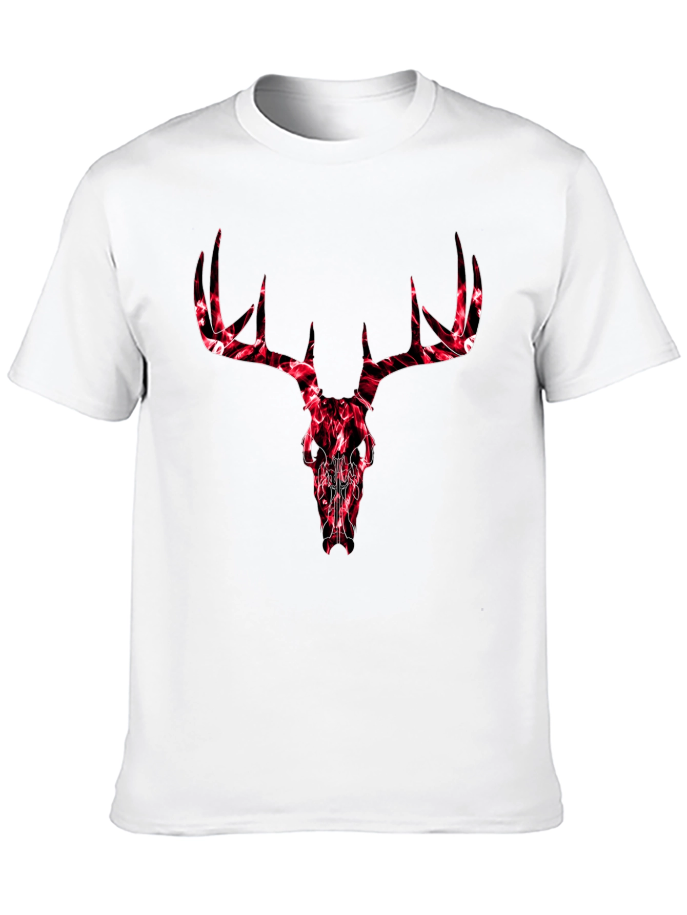 Deer Skull Graphic Tee - Mens Black T-Shirt
