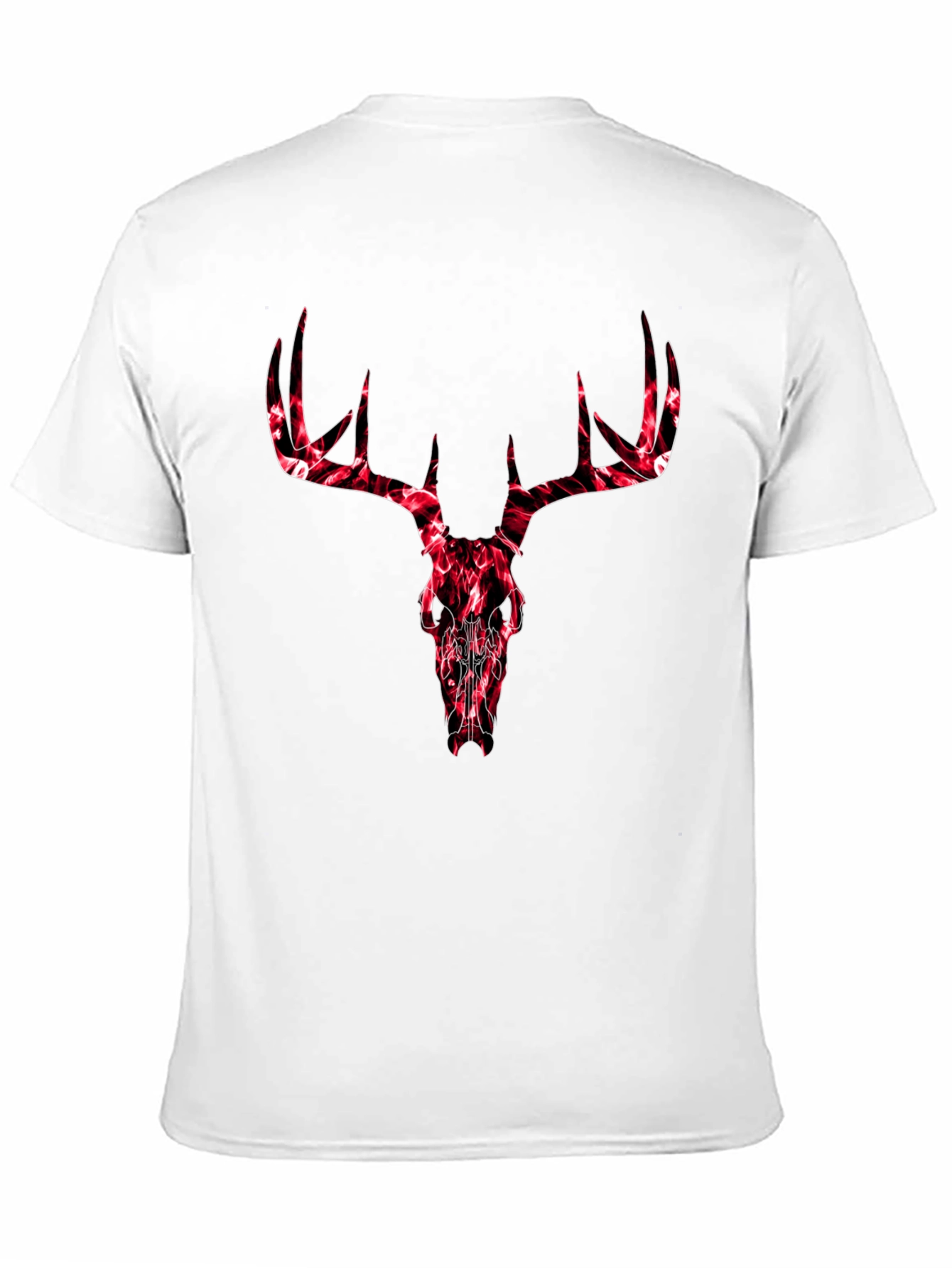 Deer Skull Graphic Tee - Mens Black T-Shirt
