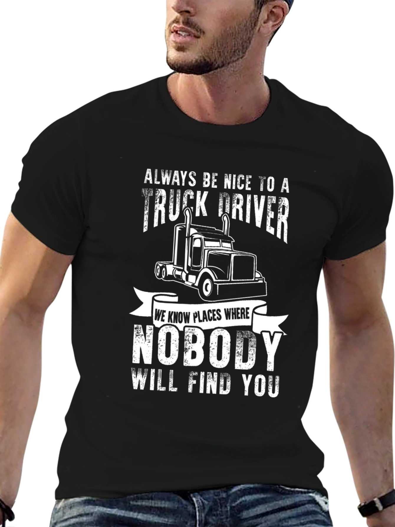 Truck Driver Novelty Graphic Tee