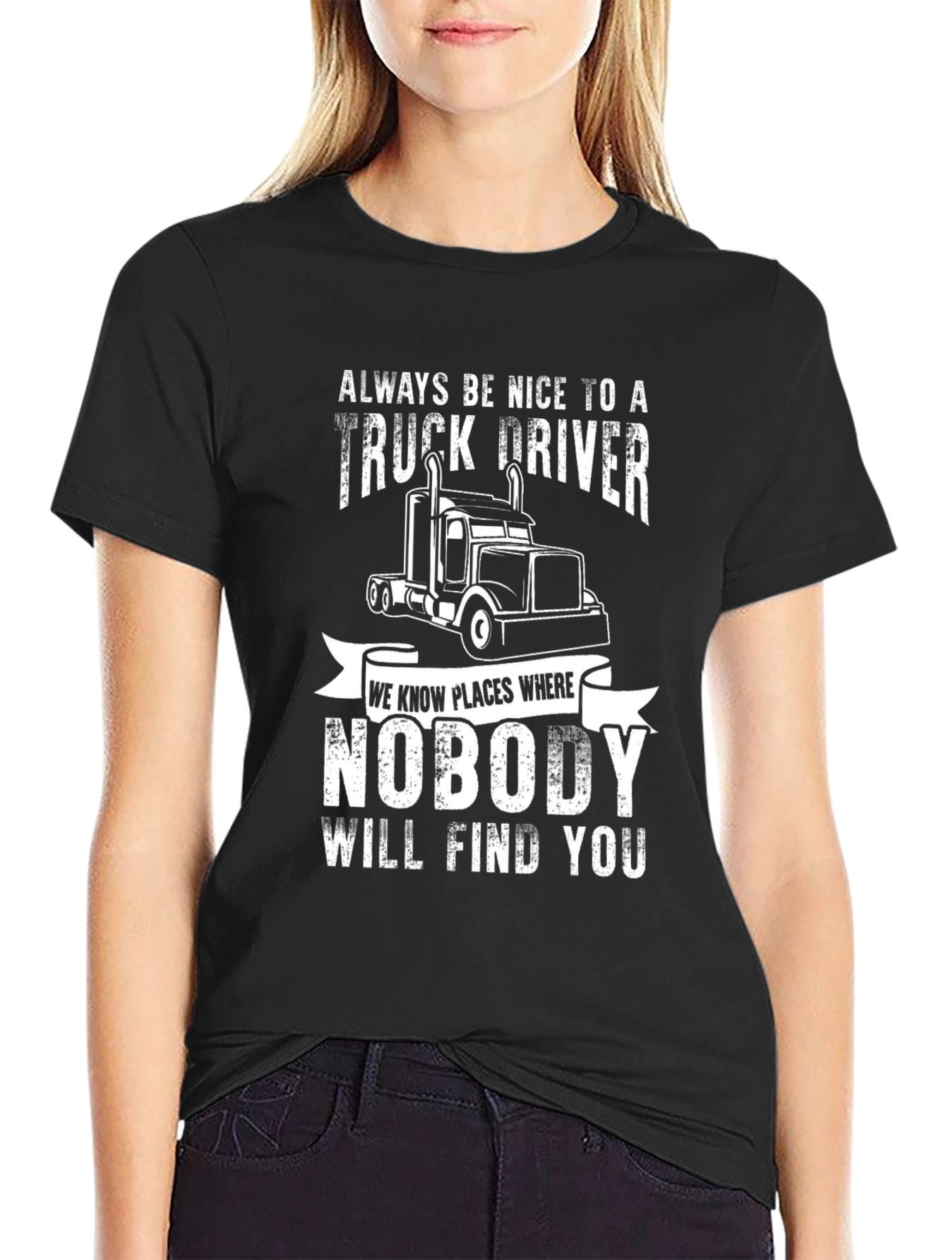 Truck Driver Novelty Graphic Tee