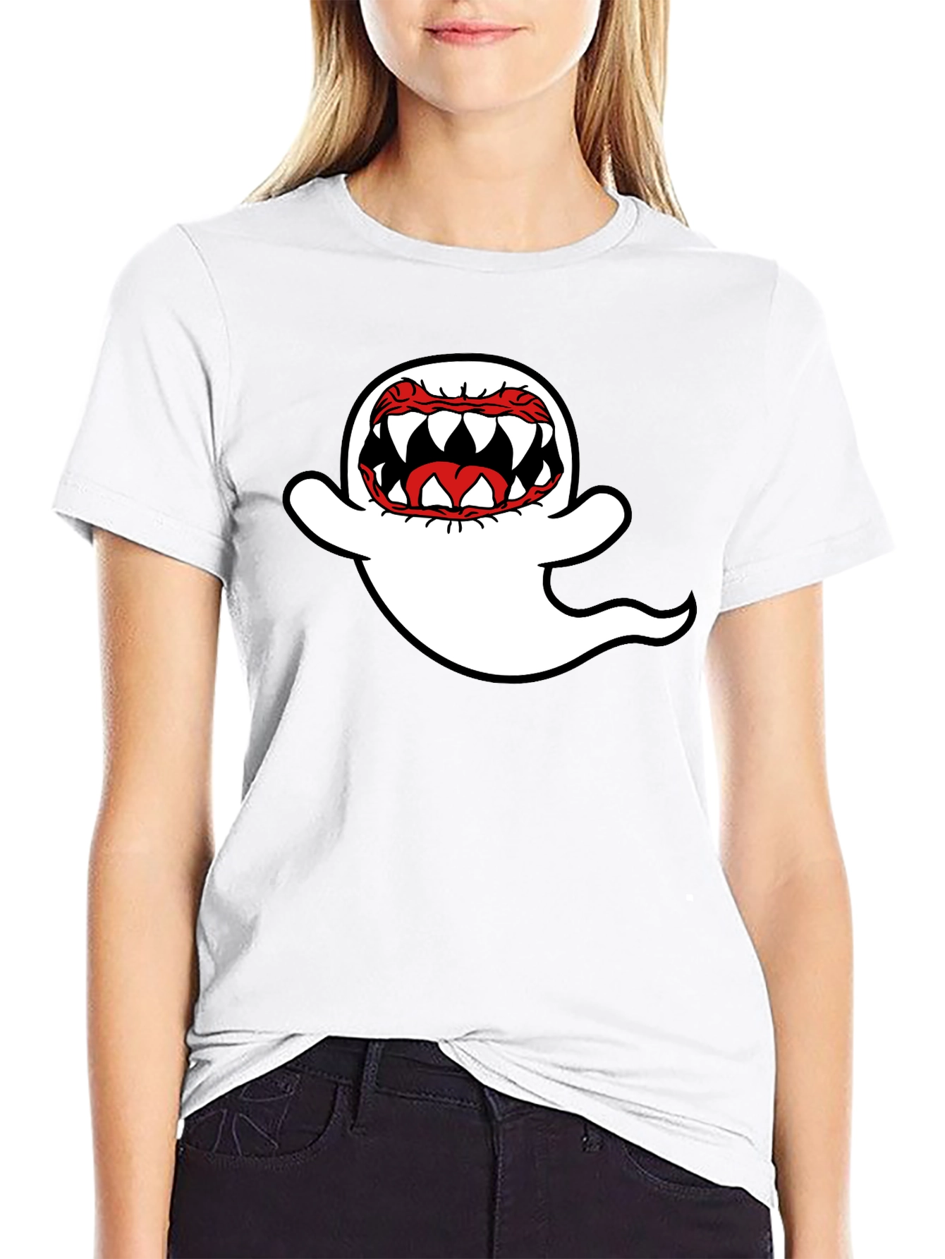 Ghost Graphic Black T-Shirt
