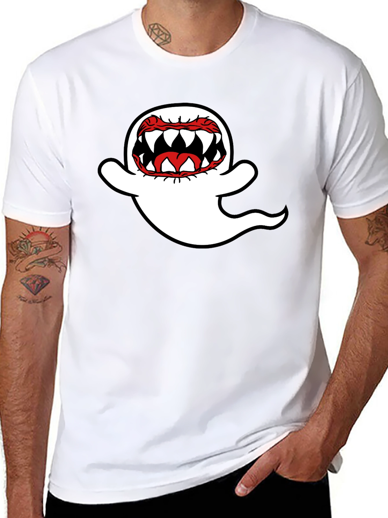Ghost Graphic Black T-Shirt