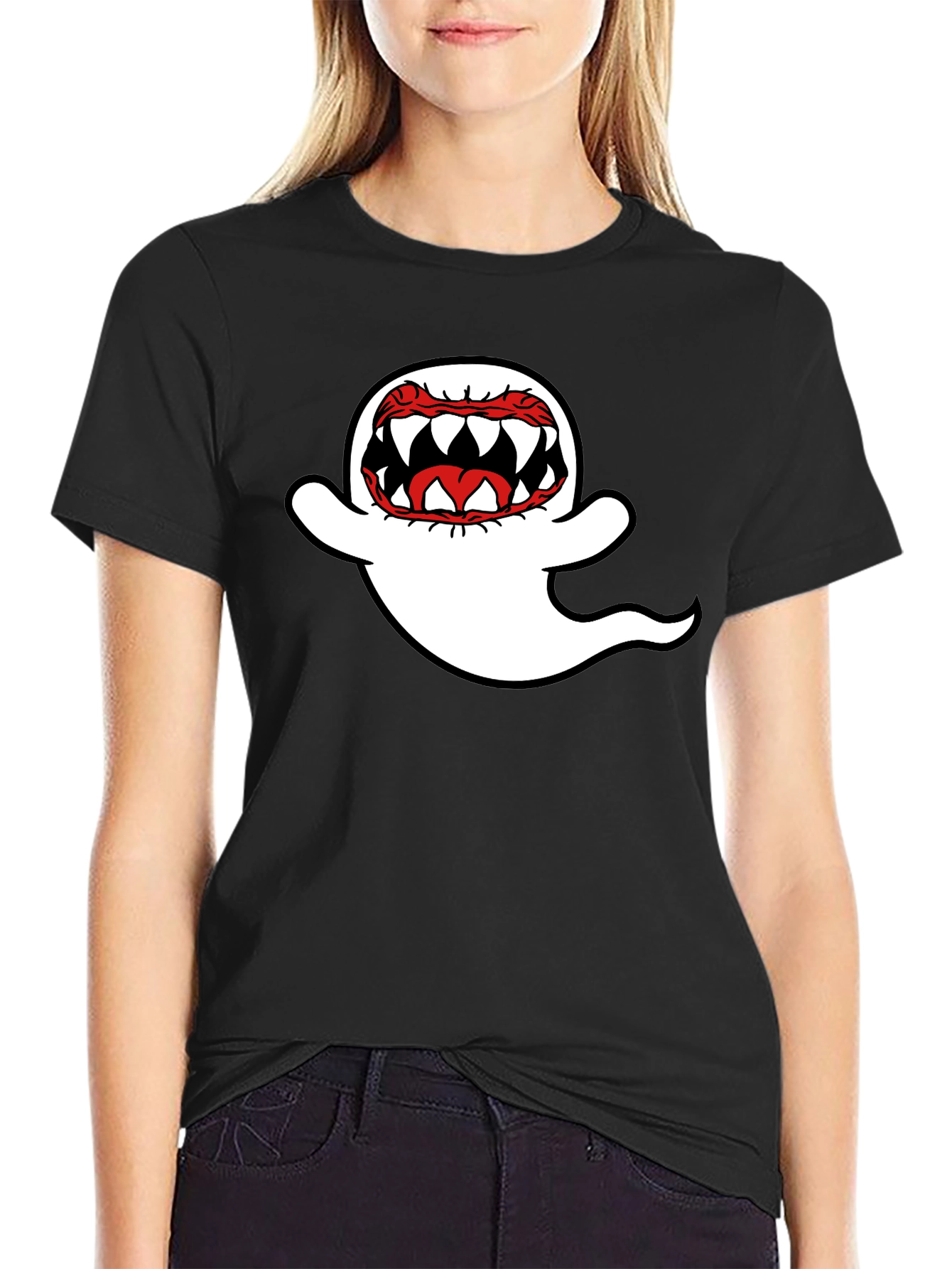 Ghost Graphic Black T-Shirt