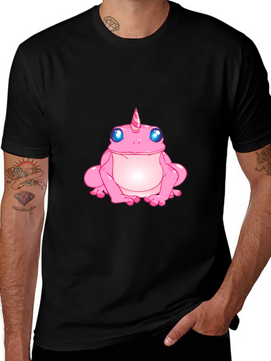 Unicorn Frog Graphic Tee - Black T-Shirt