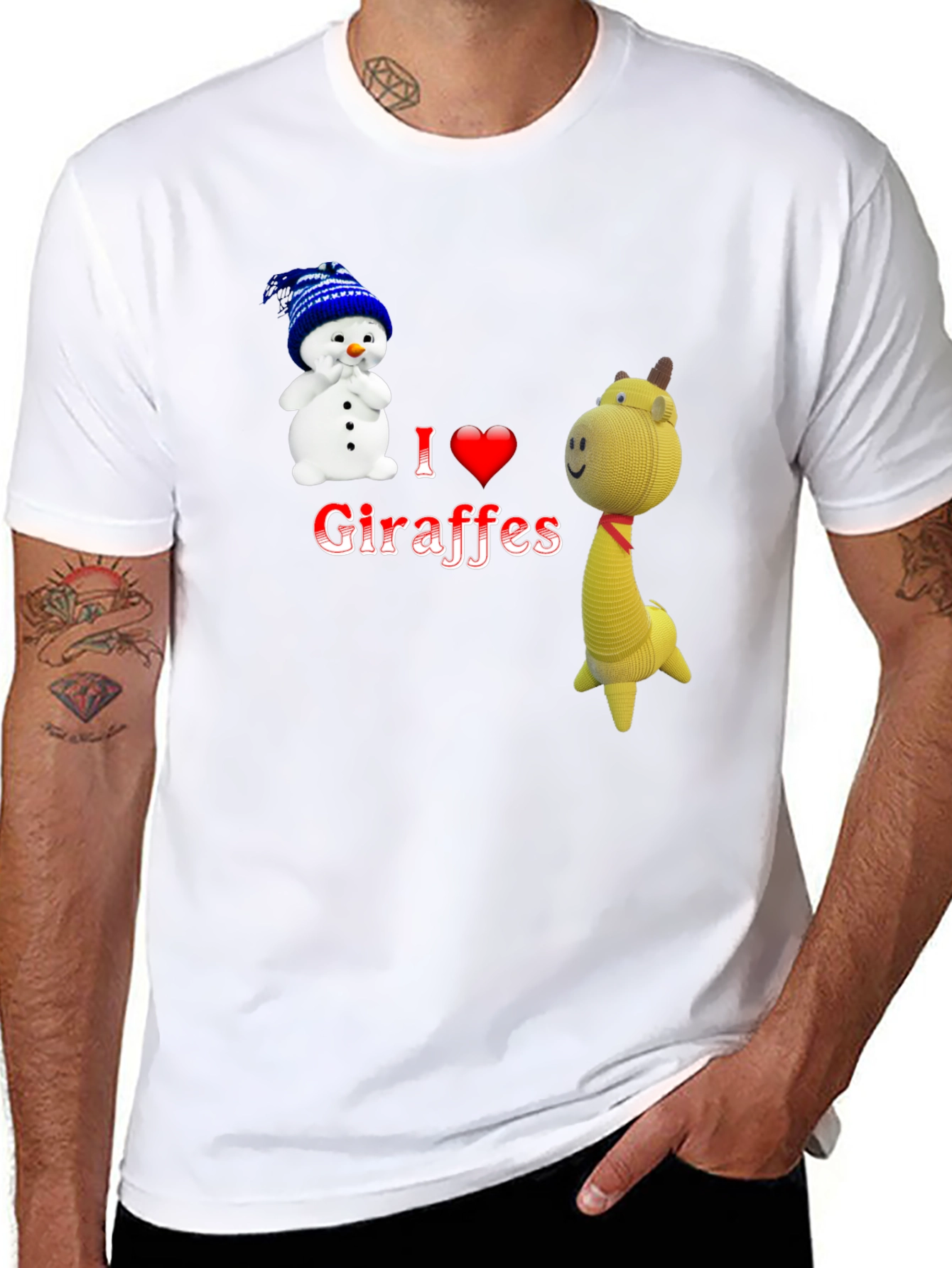 I Love Giraffes T-Shirt