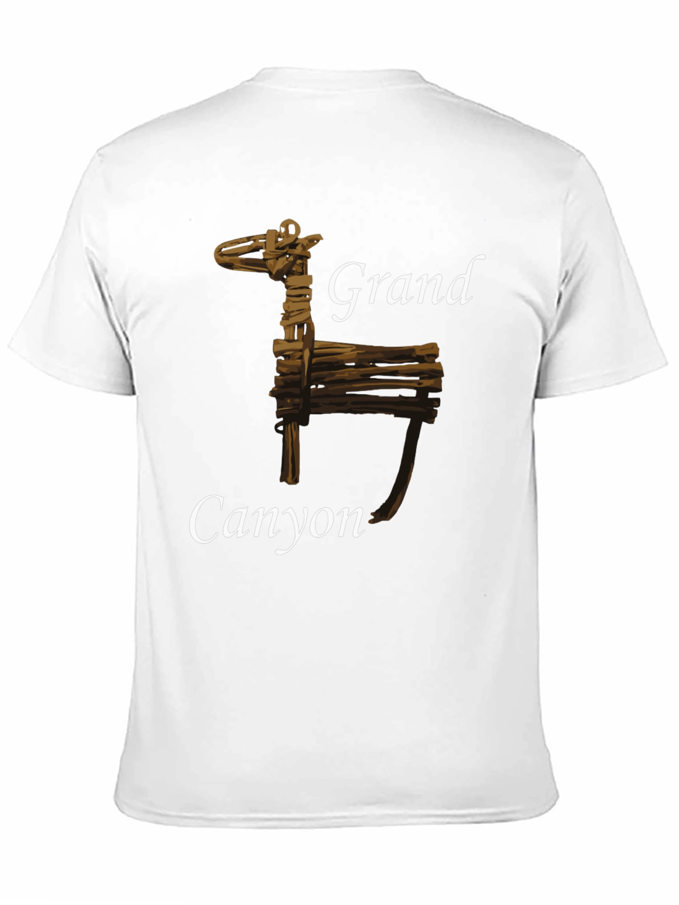 Grand Canyon Wooden Deer Black T-Shirt