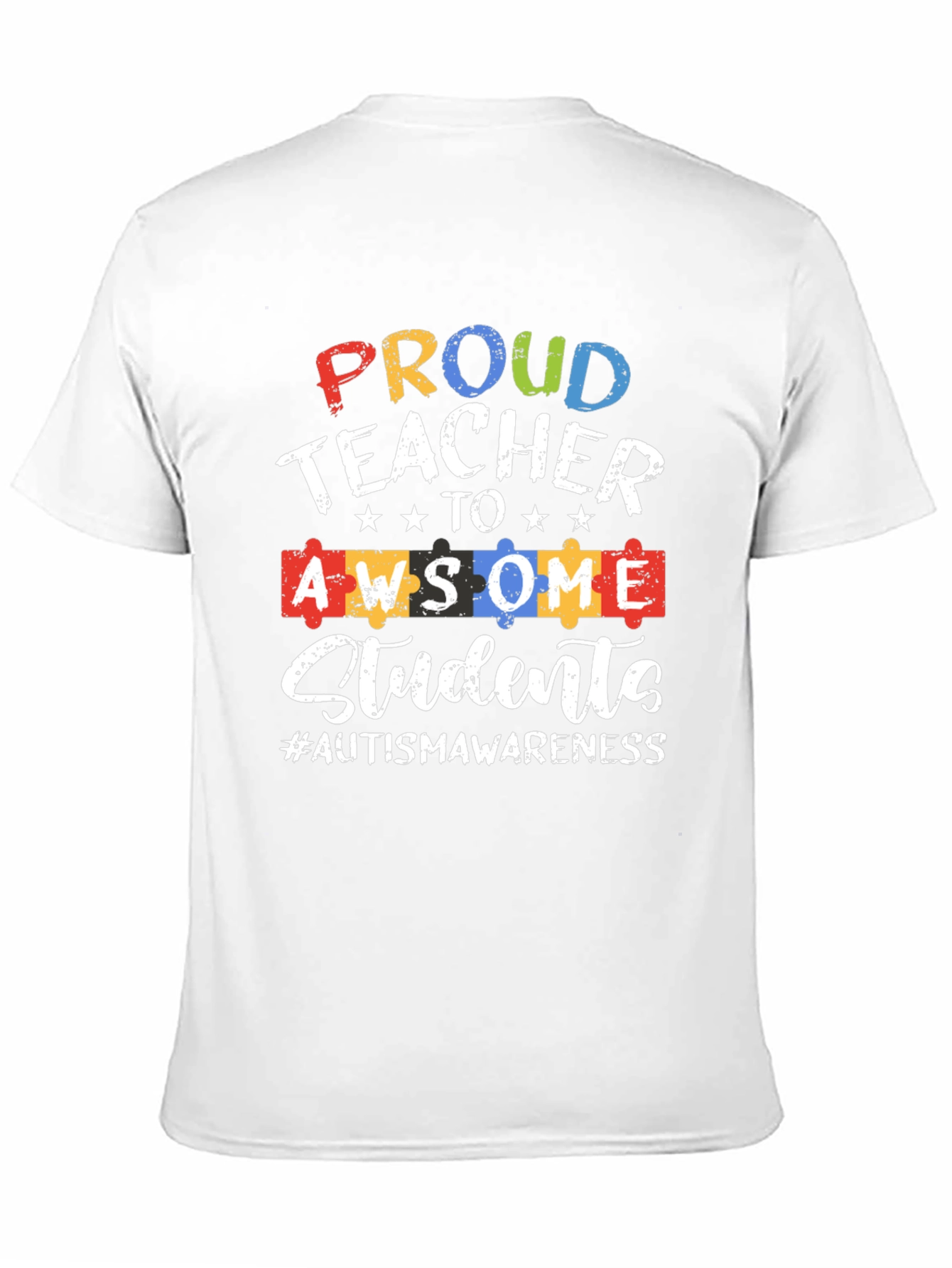 Proud Teacher Autism Awareness T-Shirt
