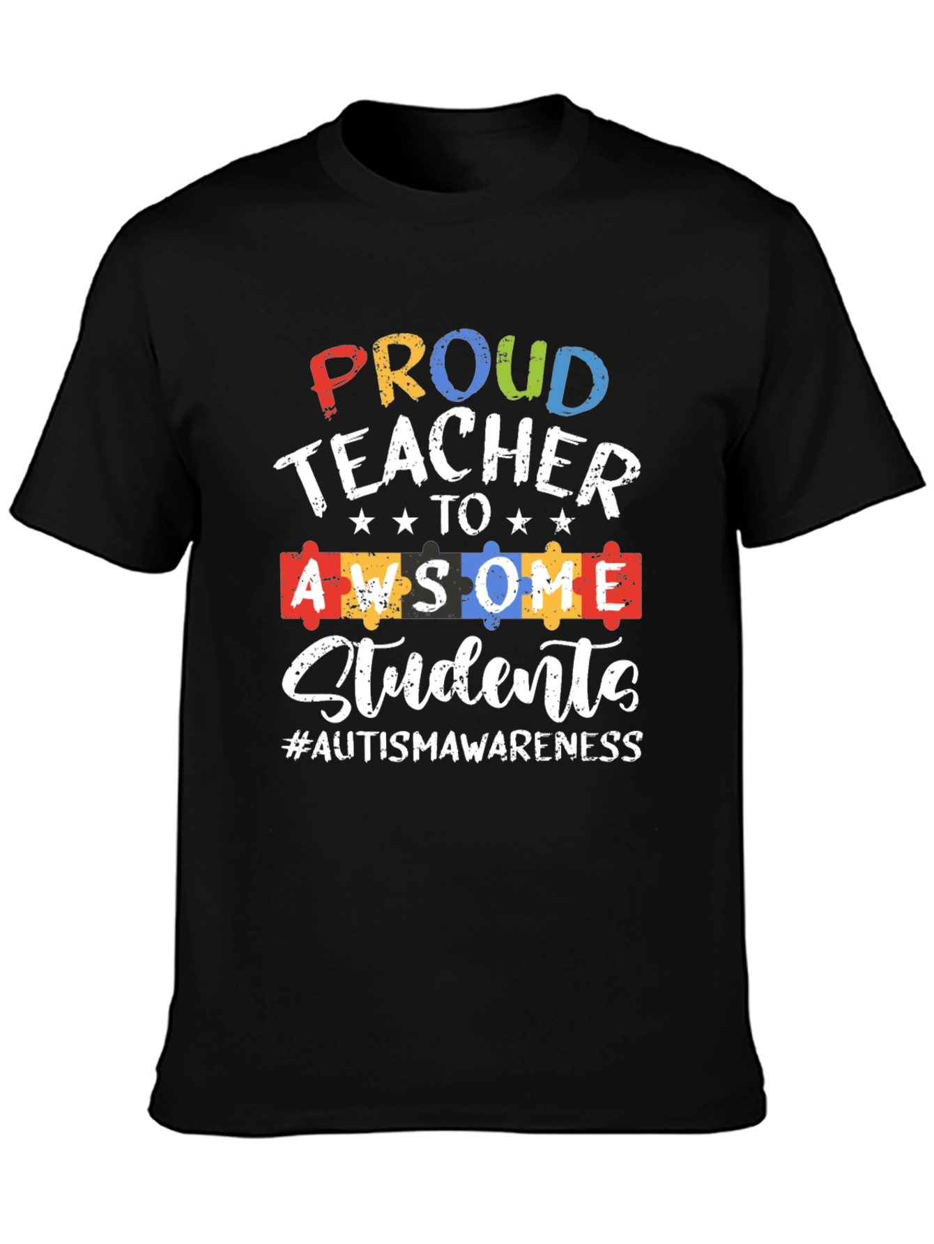 Proud Teacher Autism Awareness T-Shirt