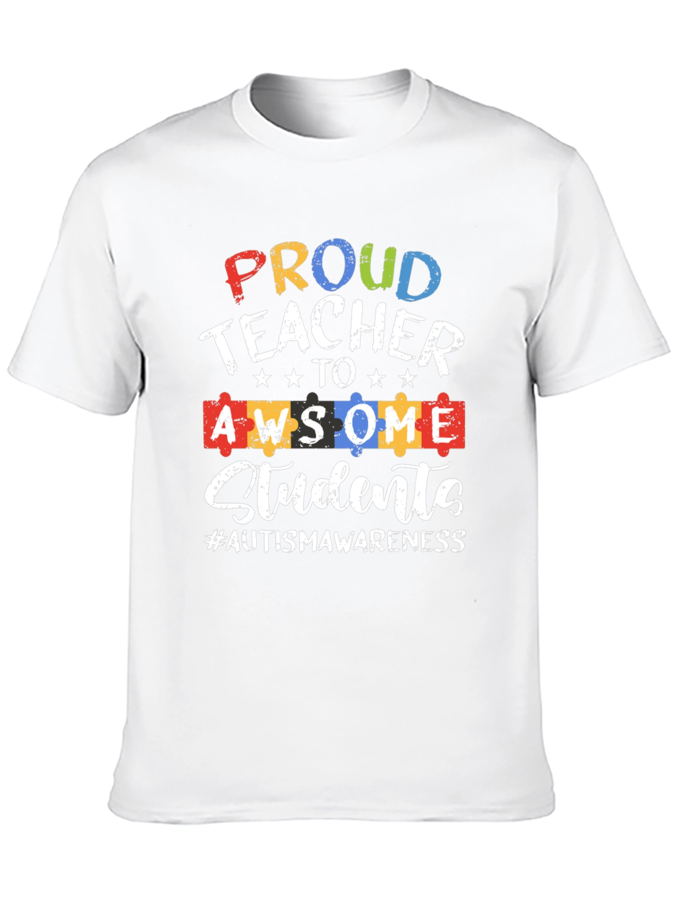 Proud Teacher Autism Awareness T-Shirt
