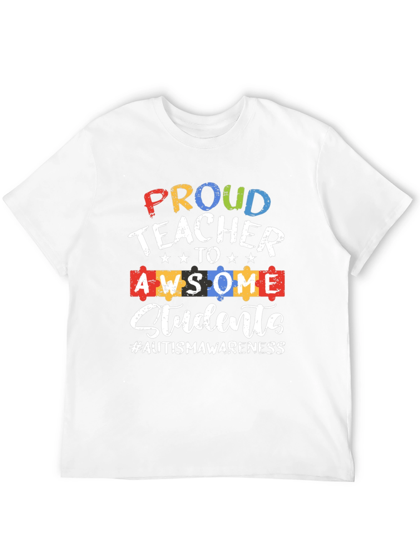Proud Teacher Autism Awareness T-Shirt