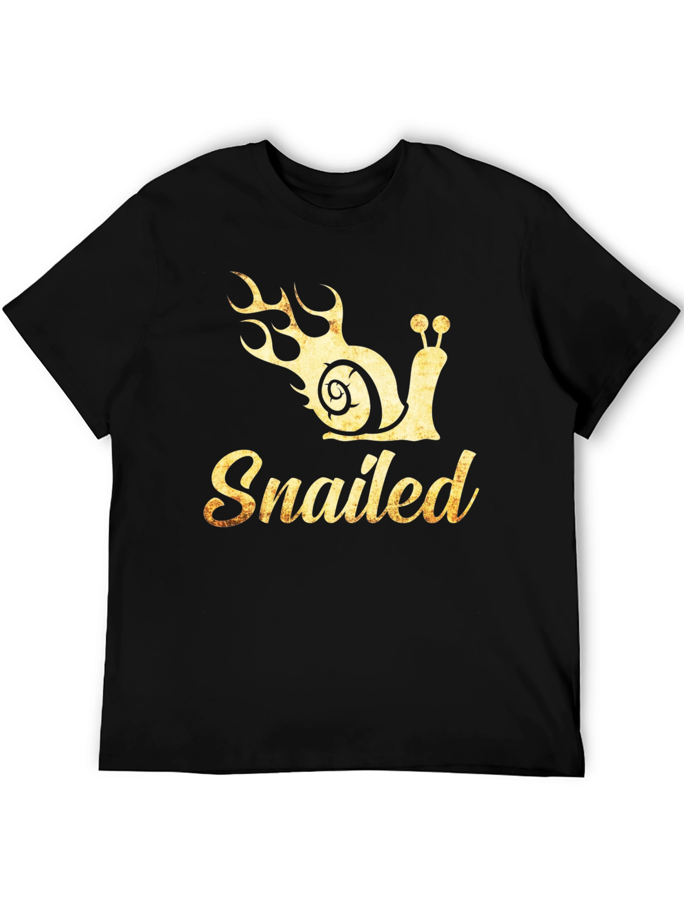 Snailed T-Shirt - Funny Snail with Flames Graphic Tee