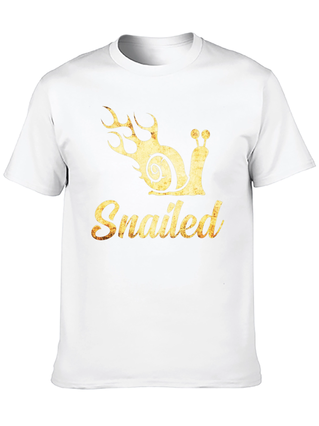 Snailed T-Shirt - Funny Snail with Flames Graphic Tee