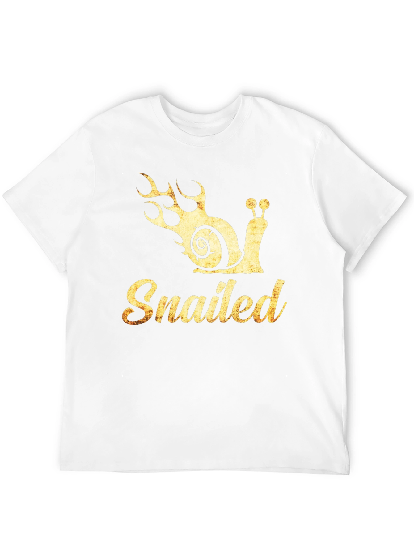 Snailed T-Shirt - Funny Snail with Flames Graphic Tee