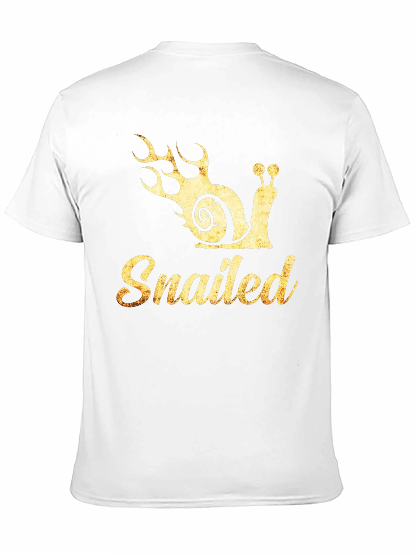 Snailed T-Shirt - Funny Snail with Flames Graphic Tee