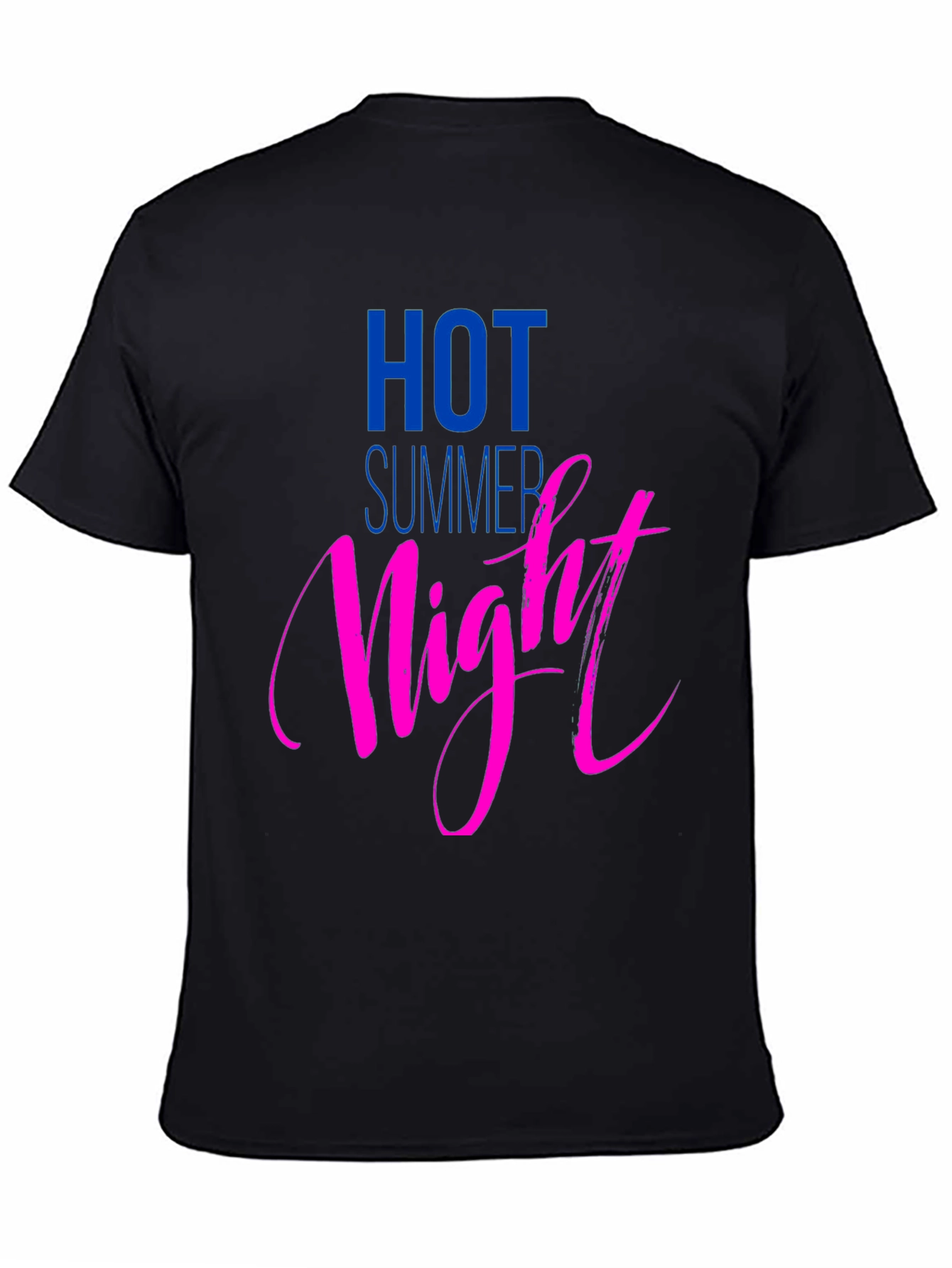 Hot Summer Night Graphic Tee - Black