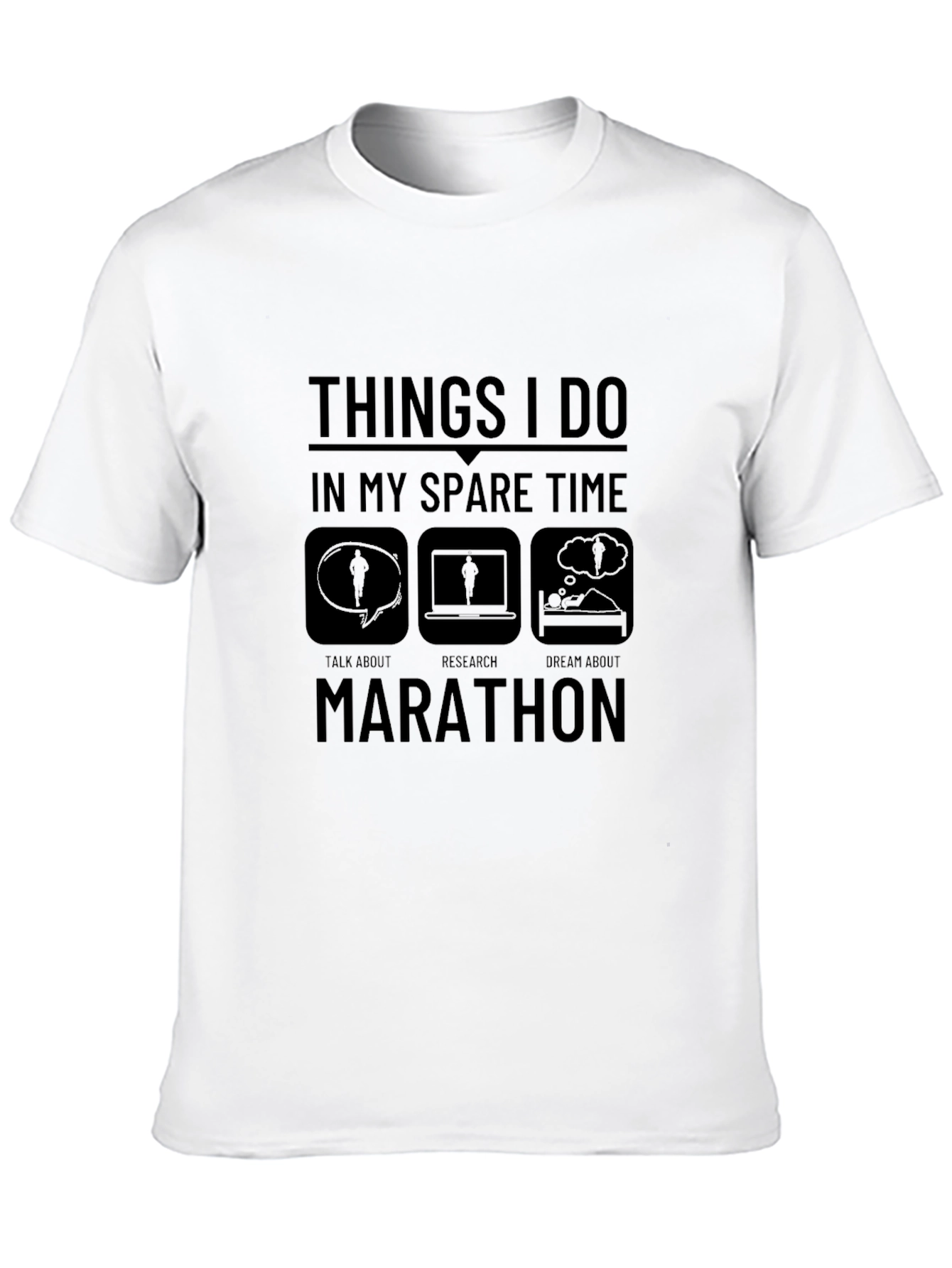 Marathon Spare Time Graphic T-Shirt