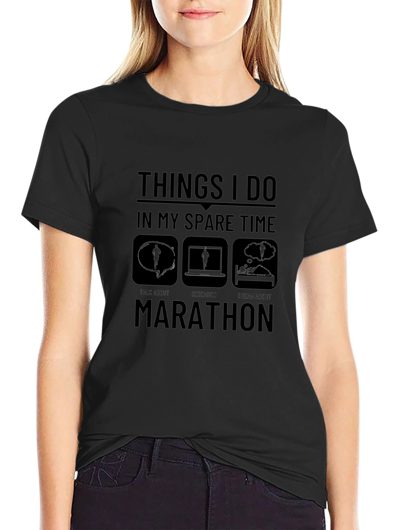 Marathon Spare Time Graphic T-Shirt