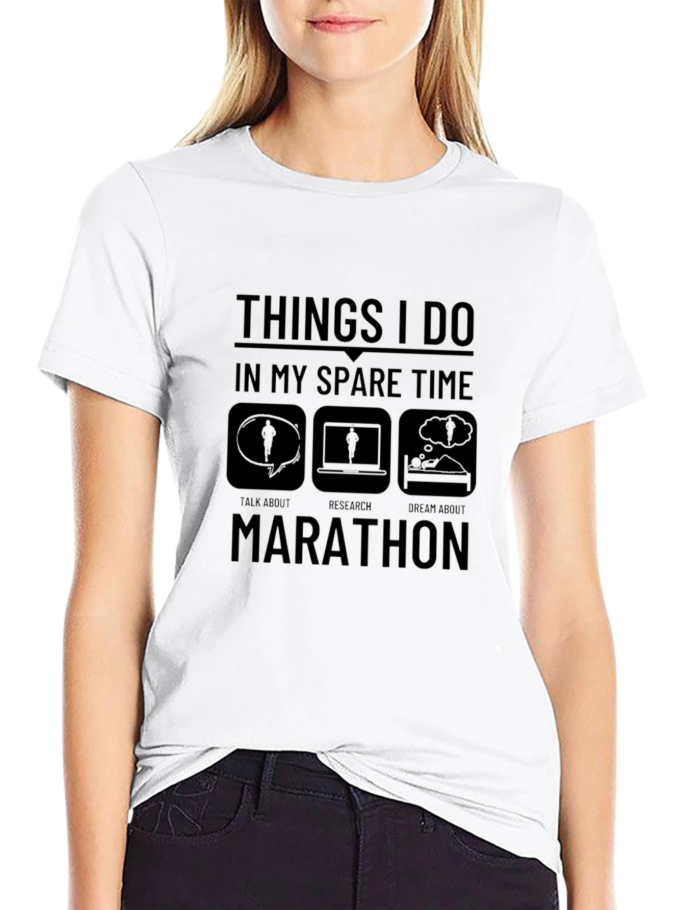 Marathon Spare Time Graphic T-Shirt