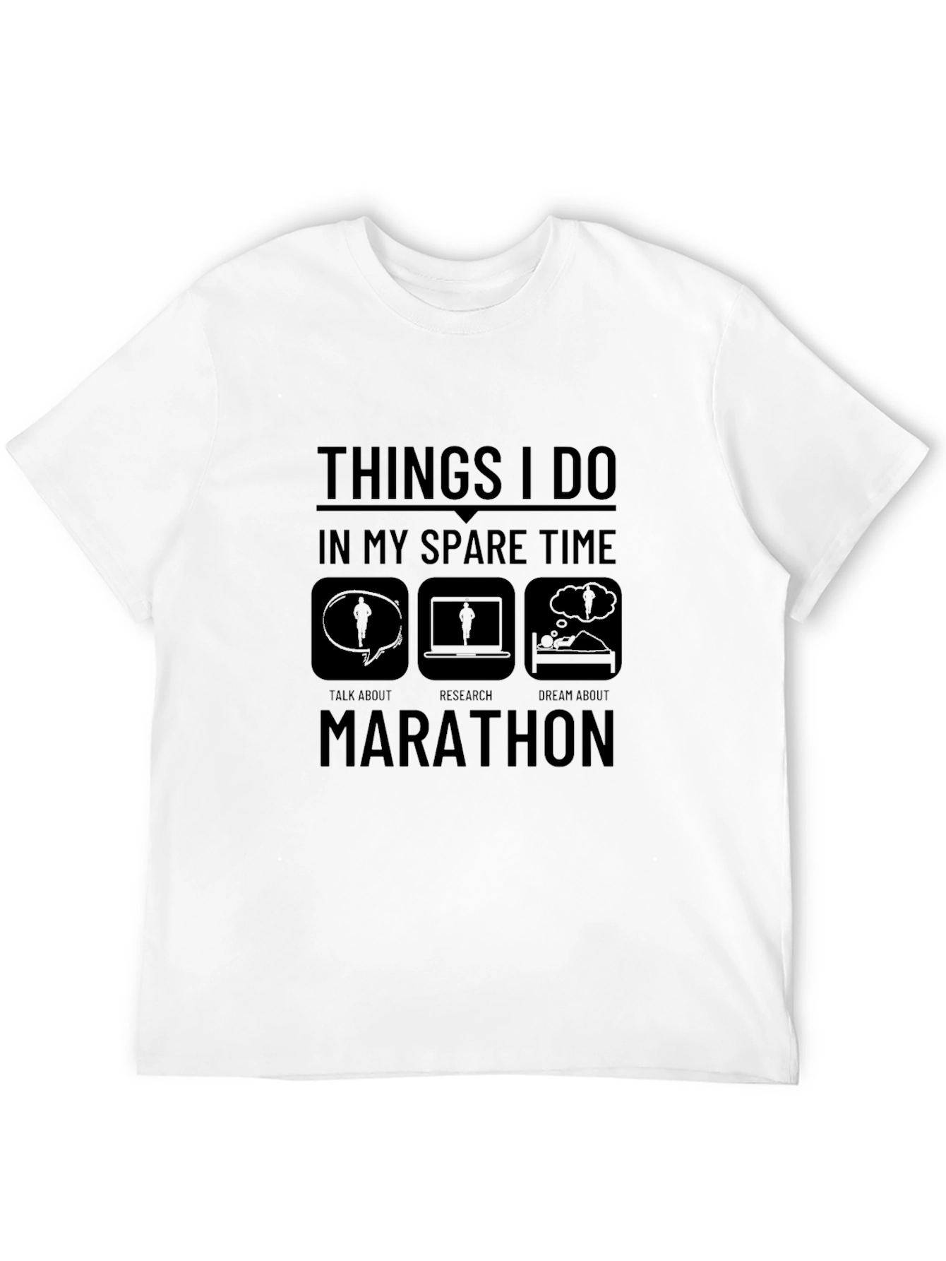 Marathon Spare Time Graphic T-Shirt