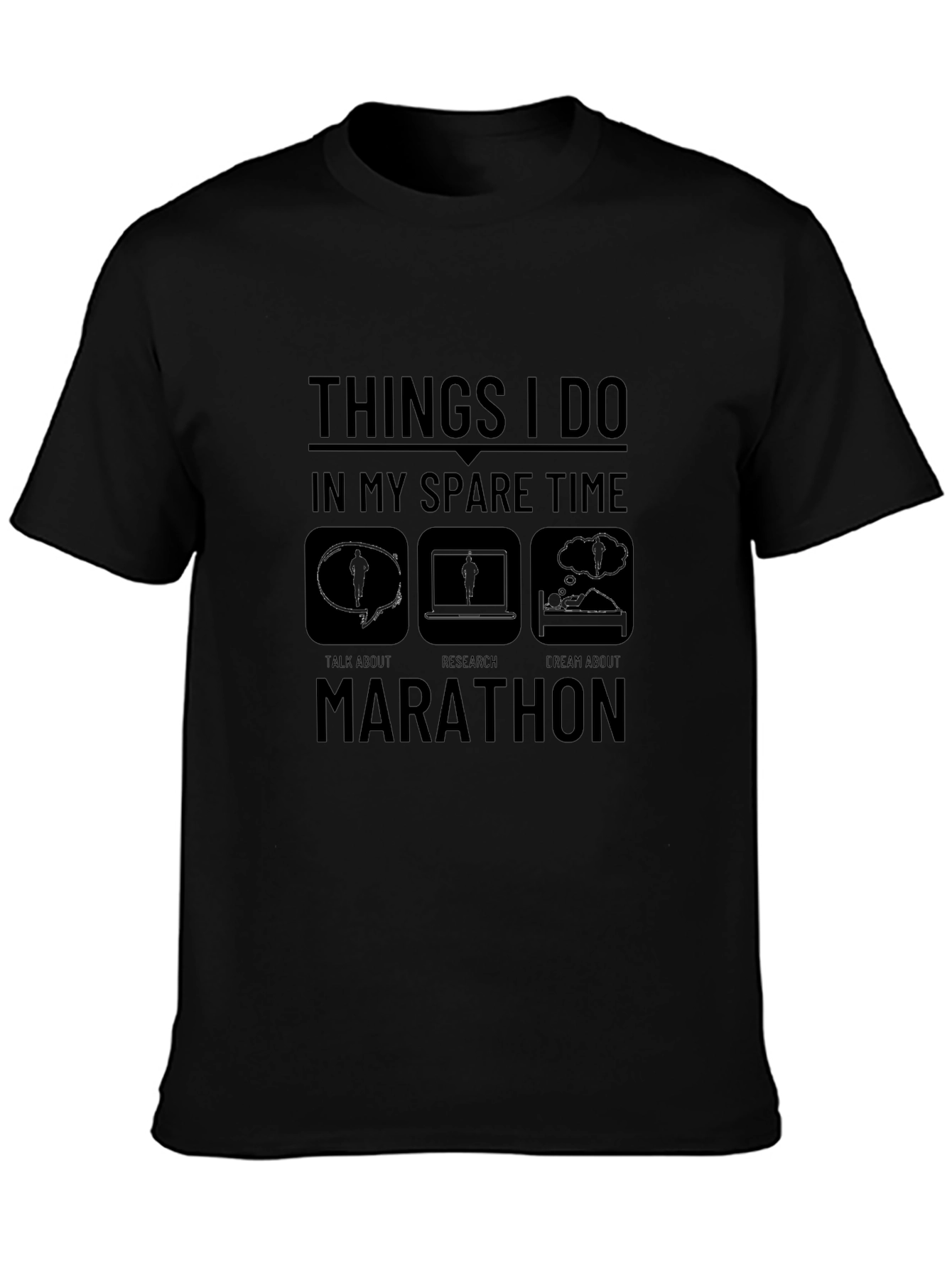 Marathon Spare Time Graphic T-Shirt