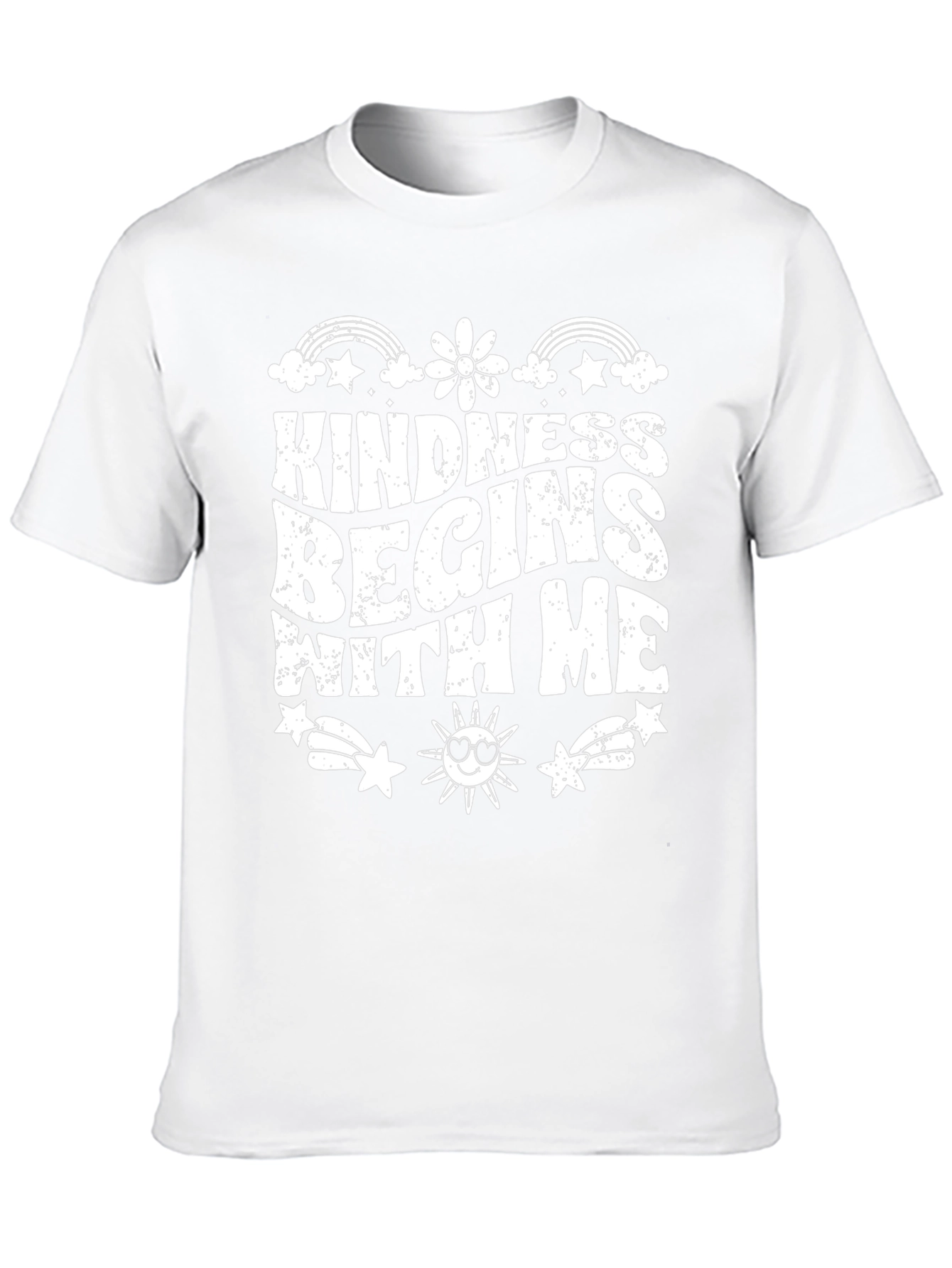 Kindness Begins With Me Black Graphic T-Shirt