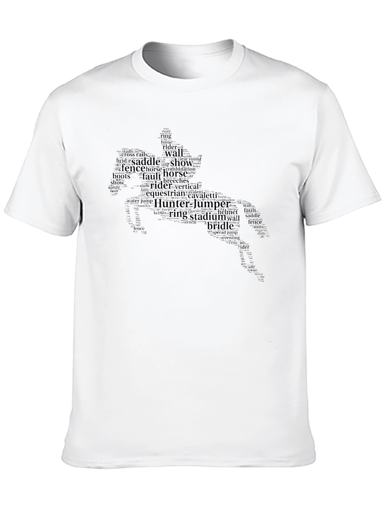 Equestrian Horse T-Shirt - Hunter Jumper Show Style
