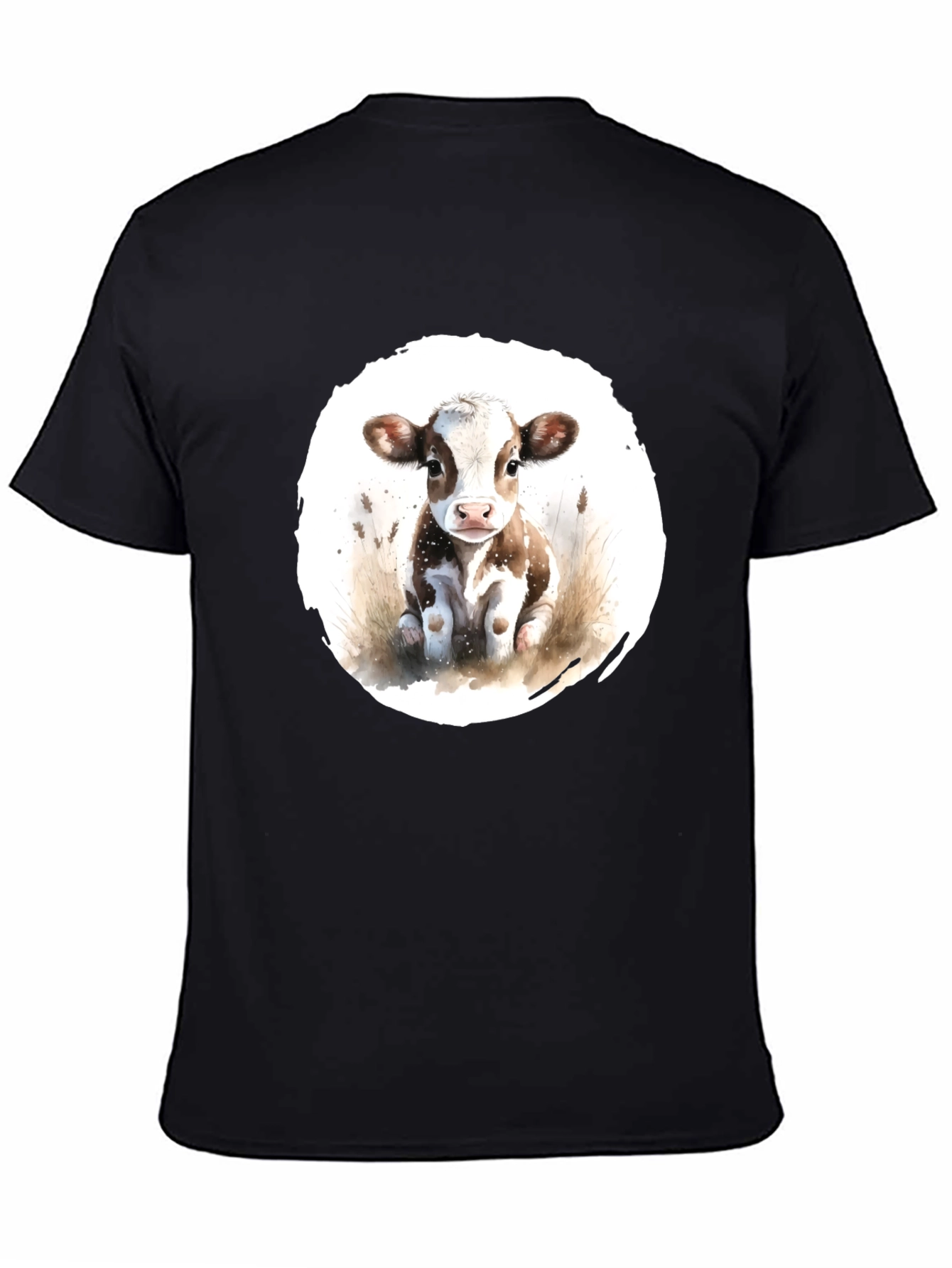 Cute Cow Graphic T-Shirt - Unisex Black Tee