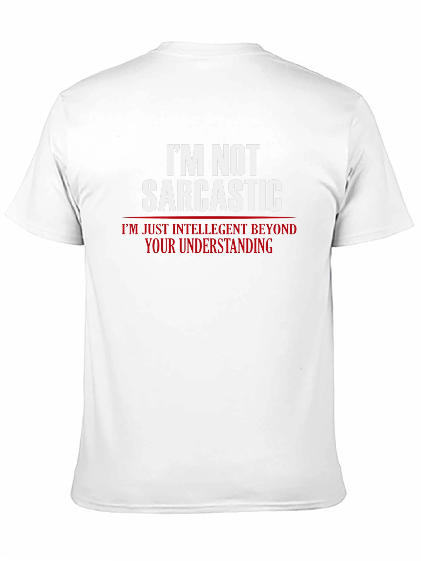 Sarcastic Humor Graphic T-Shirt - Black Cotton Blend