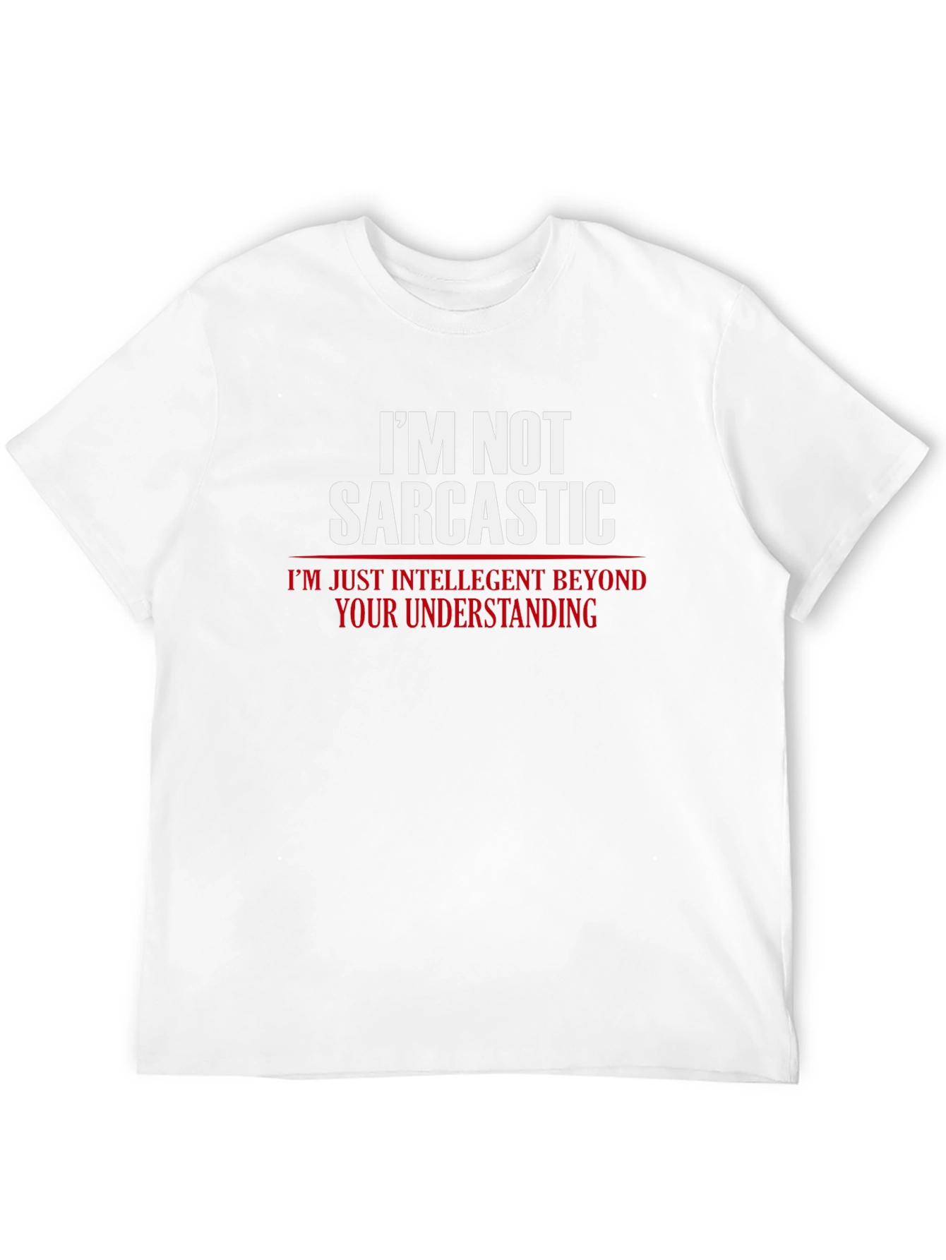 Sarcastic Humor Graphic T-Shirt - Black Cotton Blend