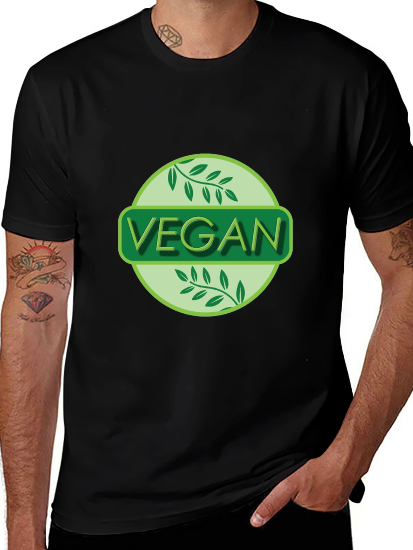 Vegan T-Shirt - Black - Plant-Based Lifestyle Tee