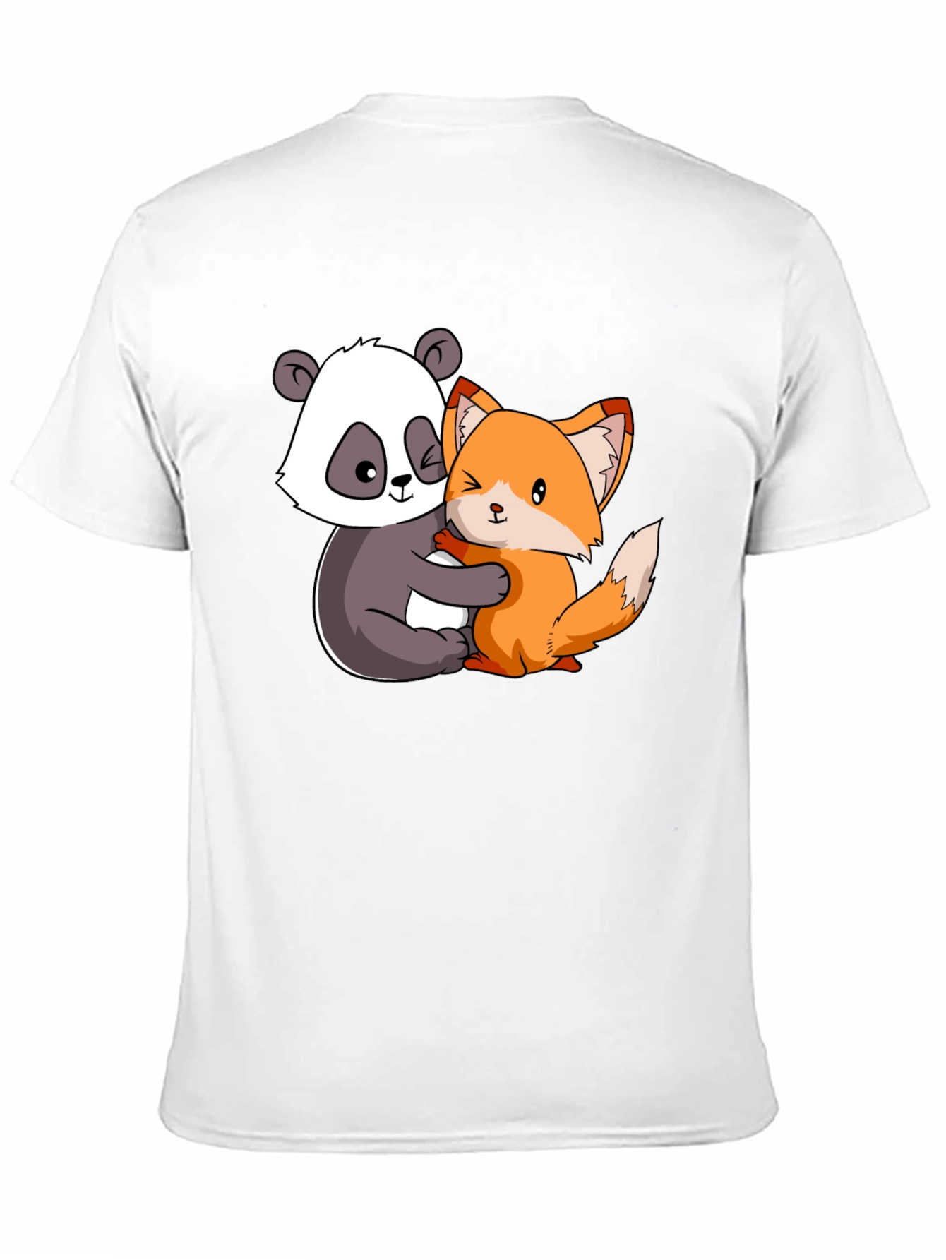Panda and Fox Hug Graphic Tee