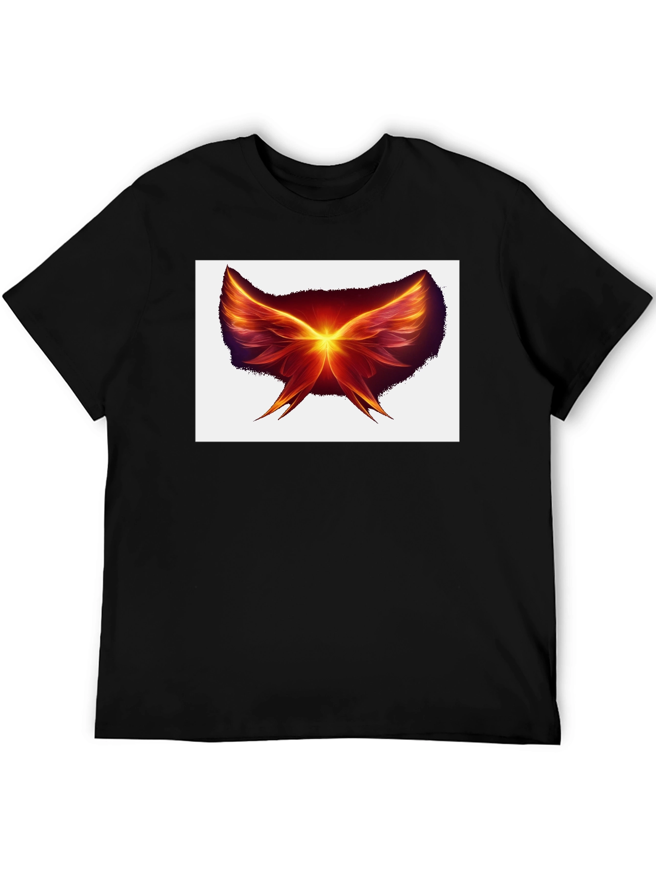 Fiery Wings Black T-Shirt