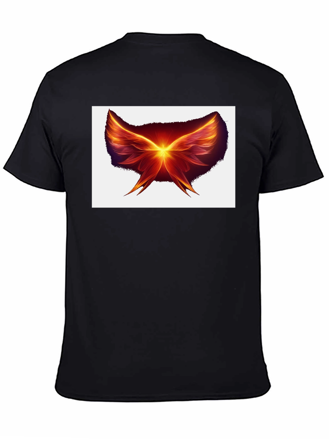 Fiery Wings Black T-Shirt
