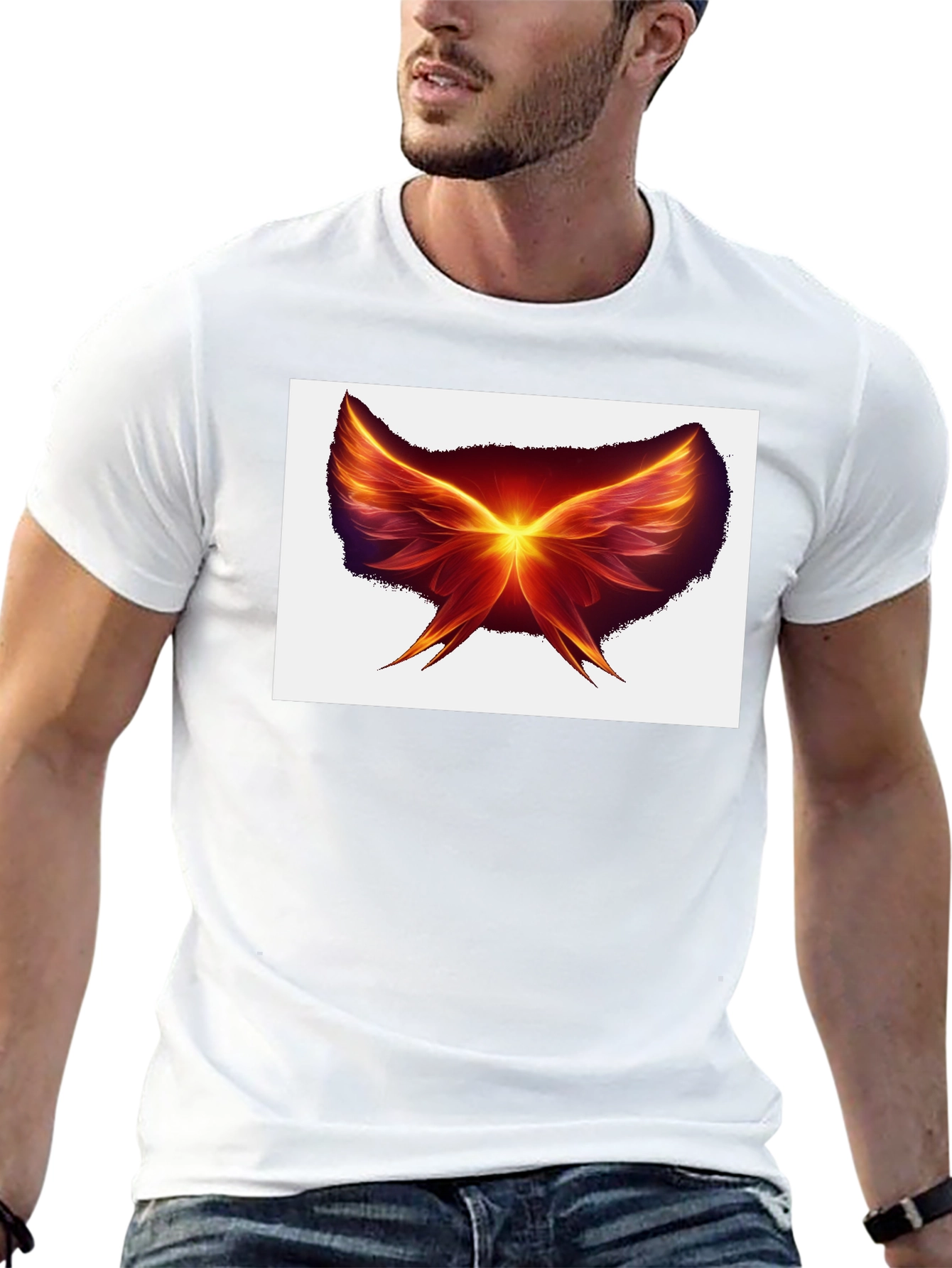 Fiery Wings Black T-Shirt