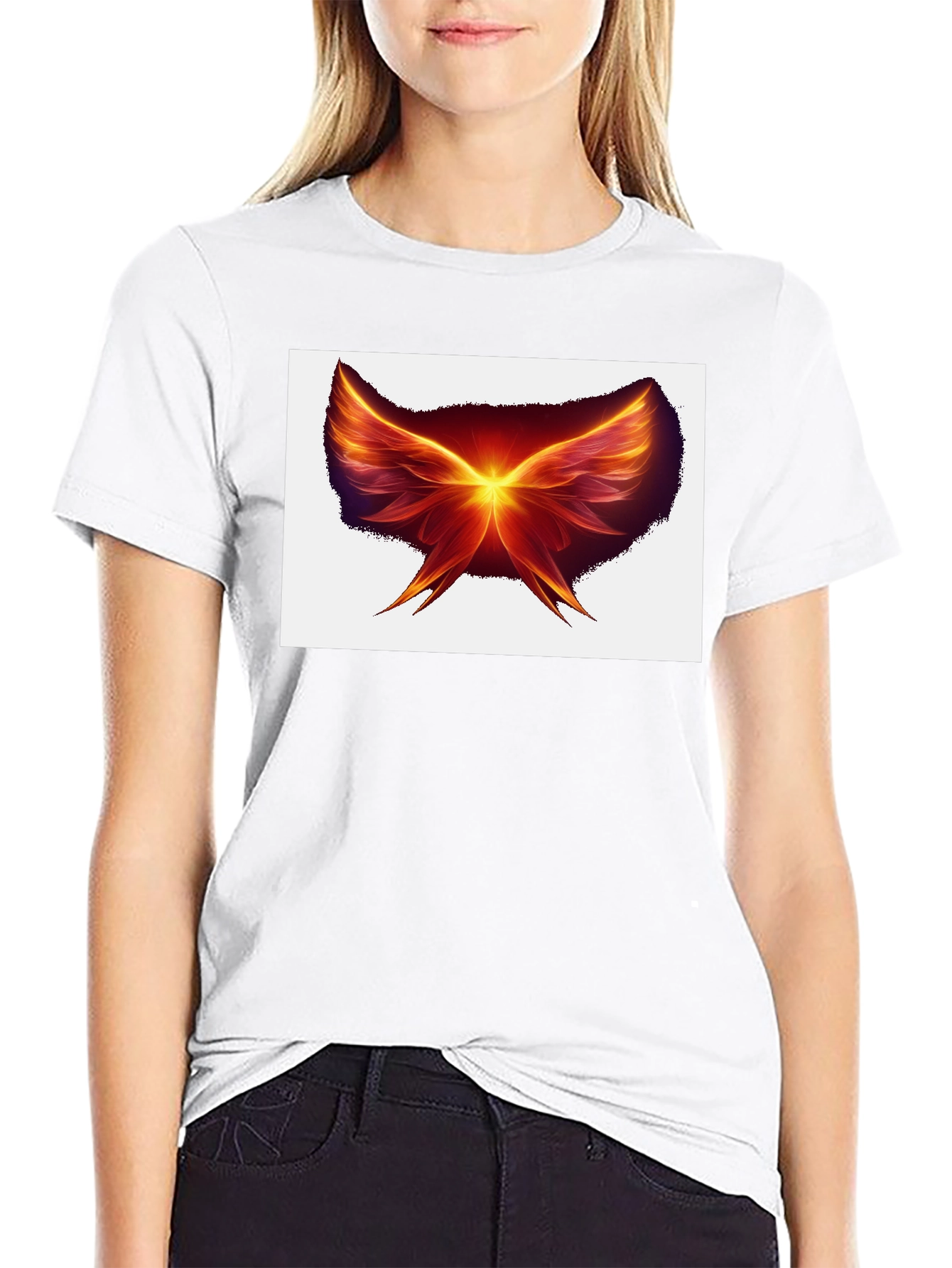 Fiery Wings Black T-Shirt