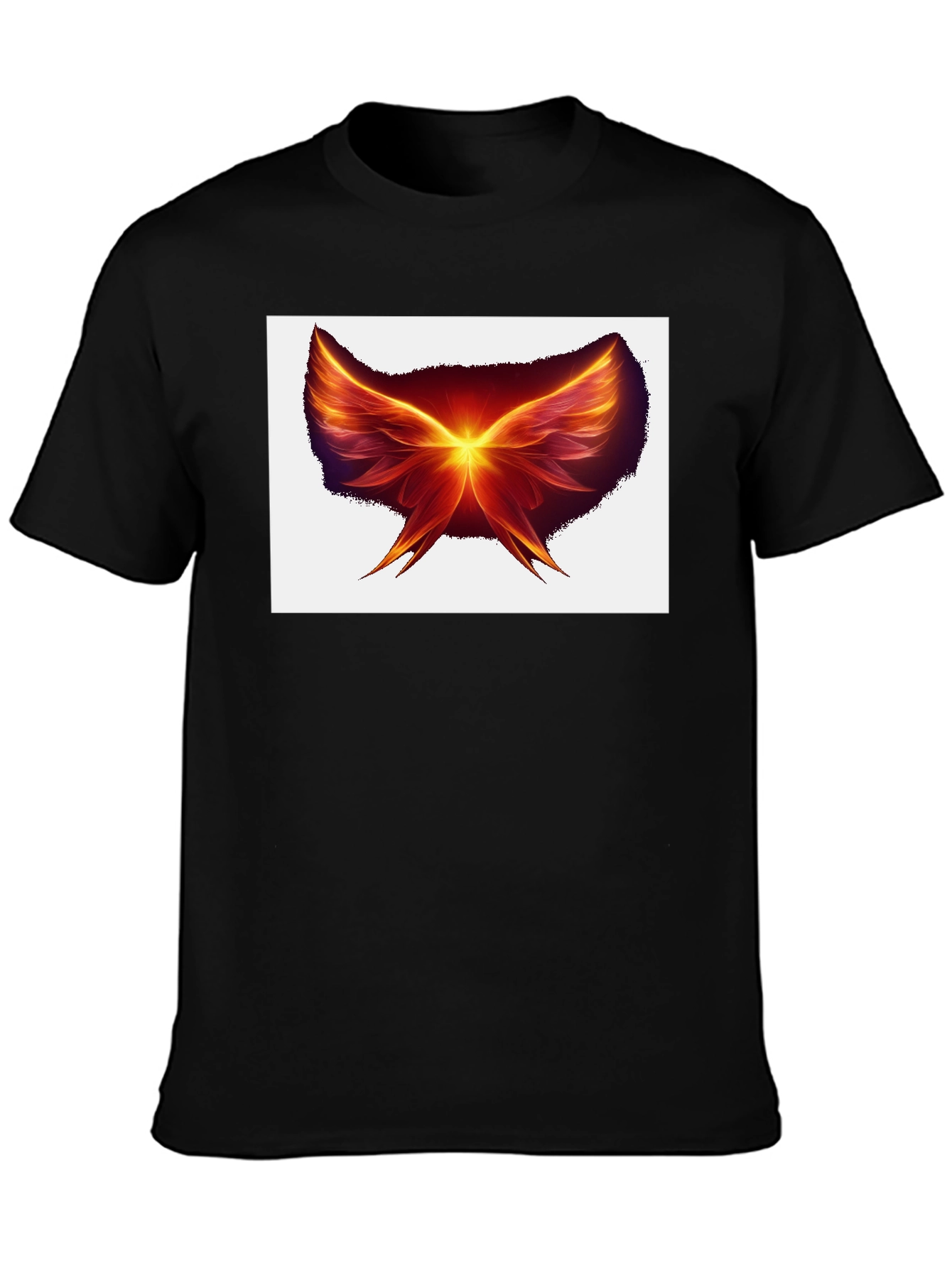 Fiery Wings Black T-Shirt