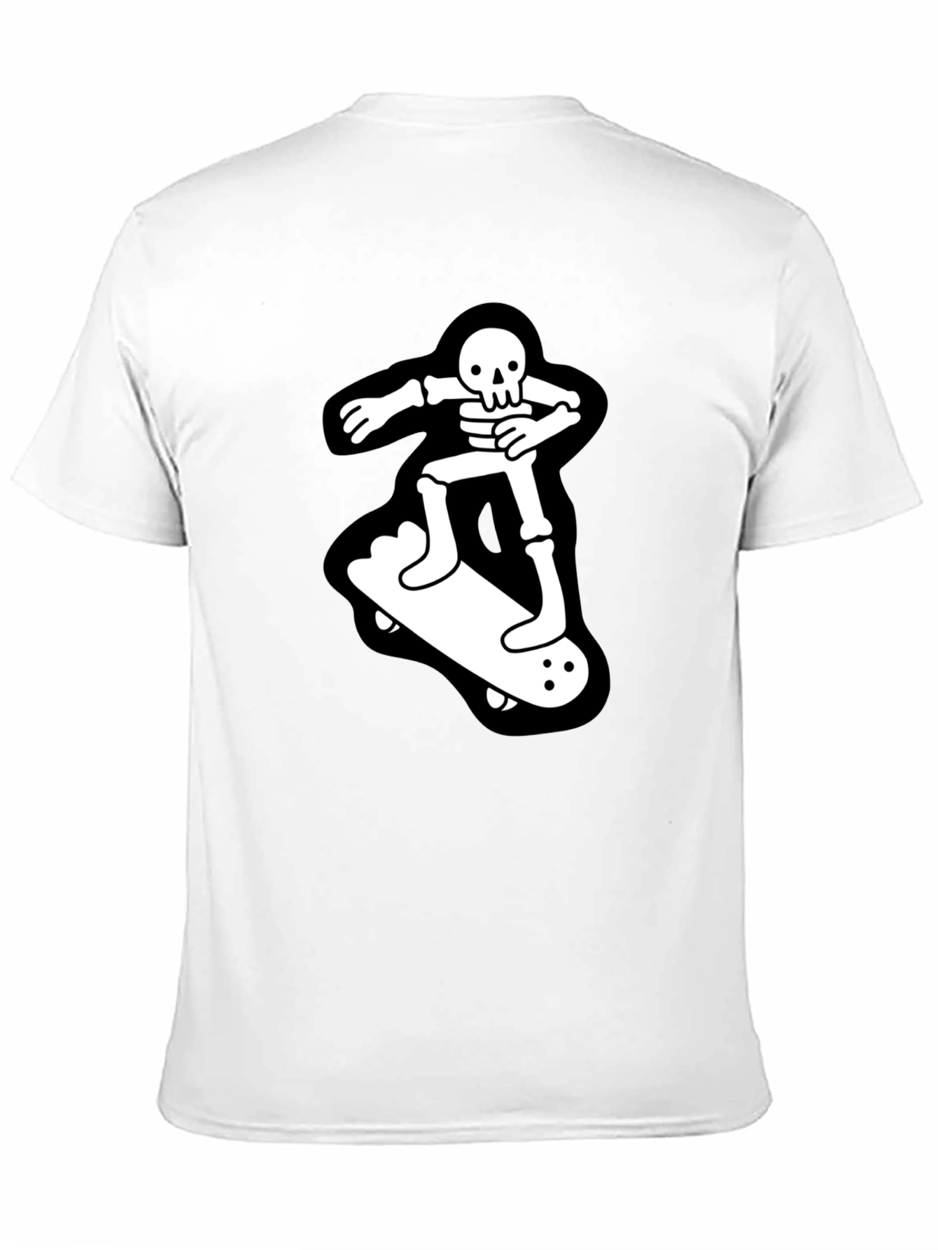 Skateboard Skeleton T-Shirt - Black