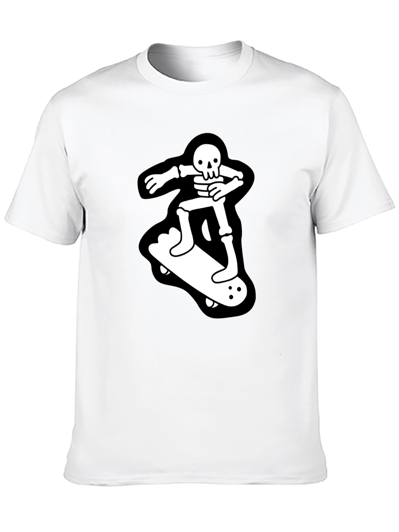Skateboard Skeleton T-Shirt - Black