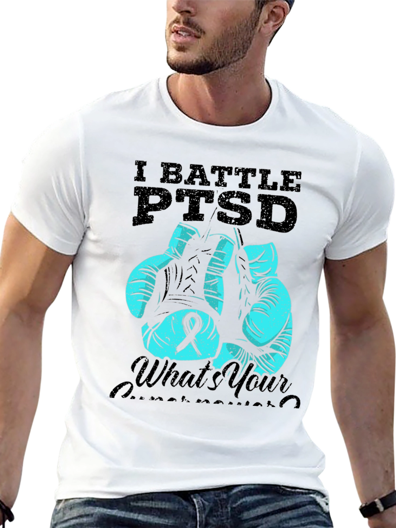 PTSD Awareness Boxing Glove T-Shirt