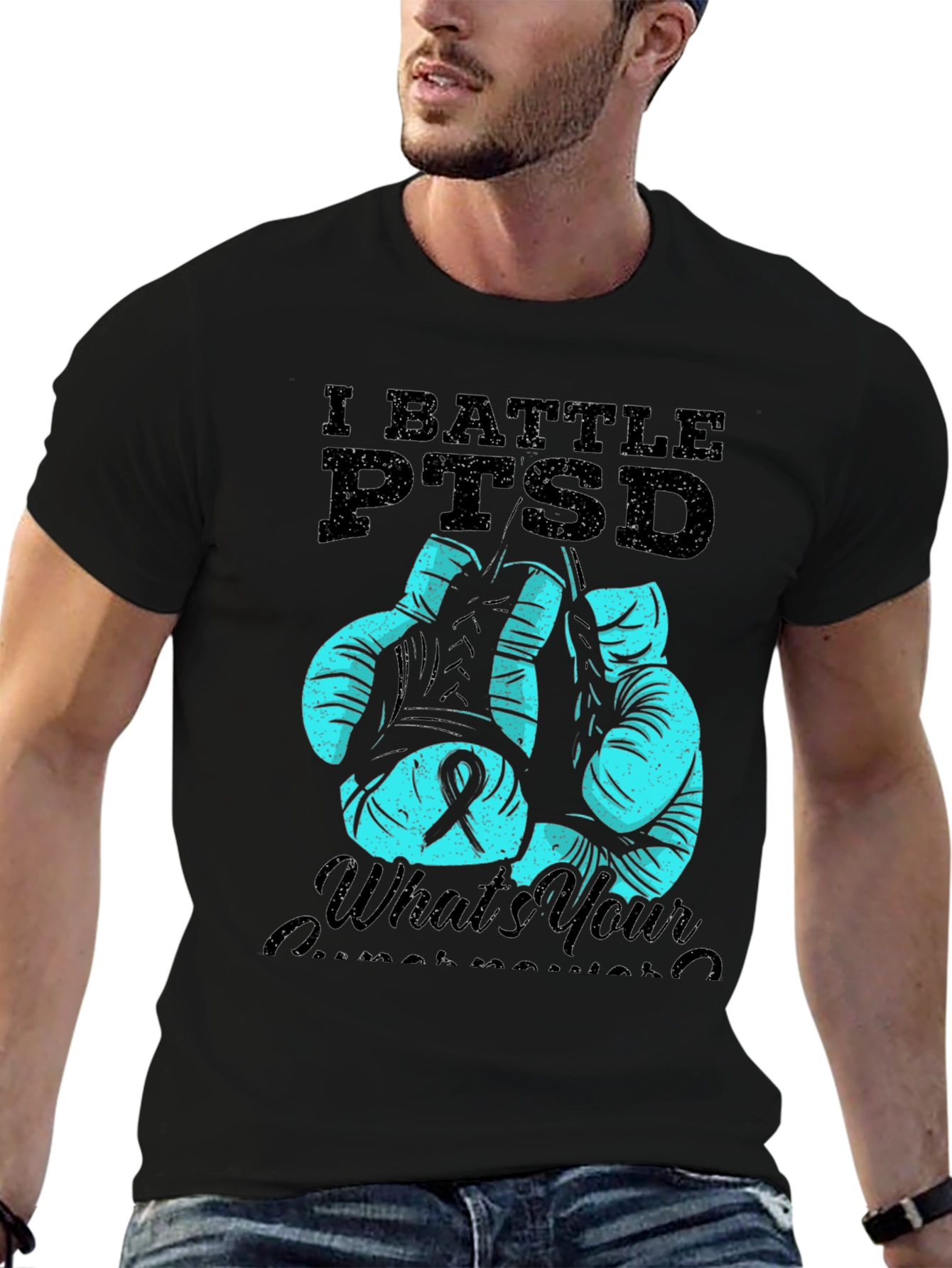 PTSD Awareness Boxing Glove T-Shirt