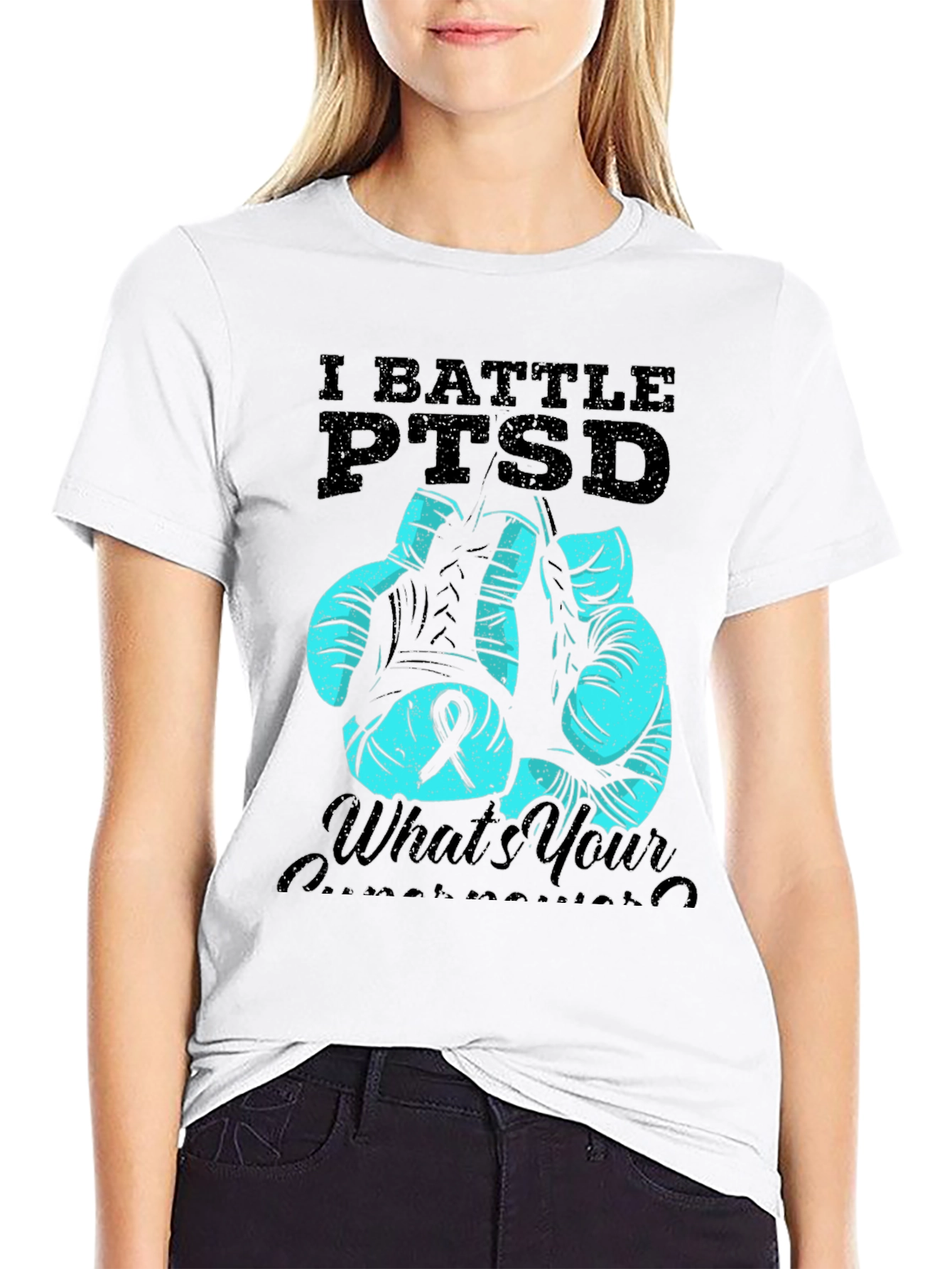 PTSD Awareness Boxing Glove T-Shirt