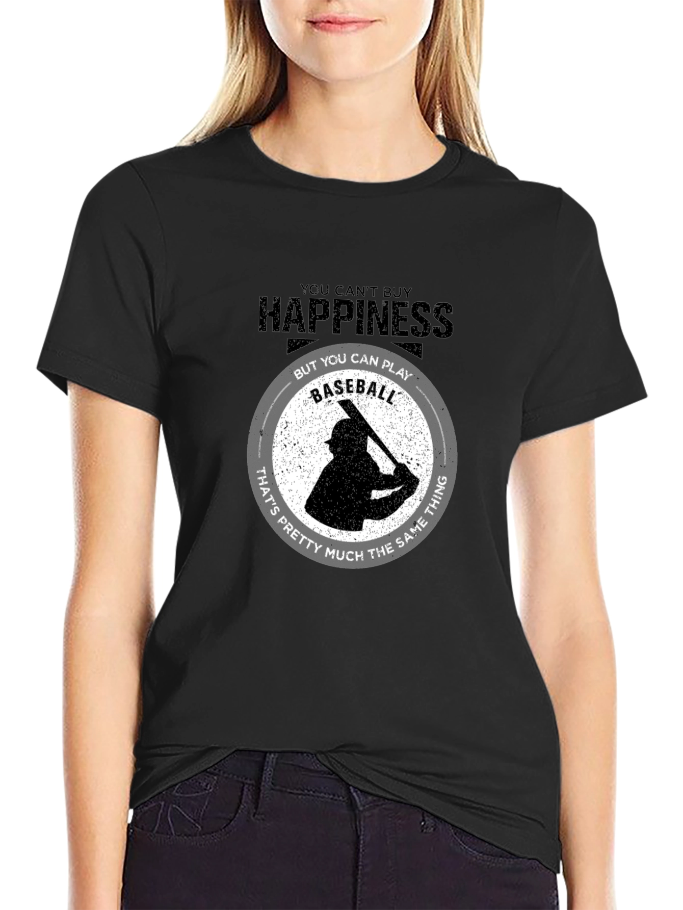 Happiness Baseball T-Shirt